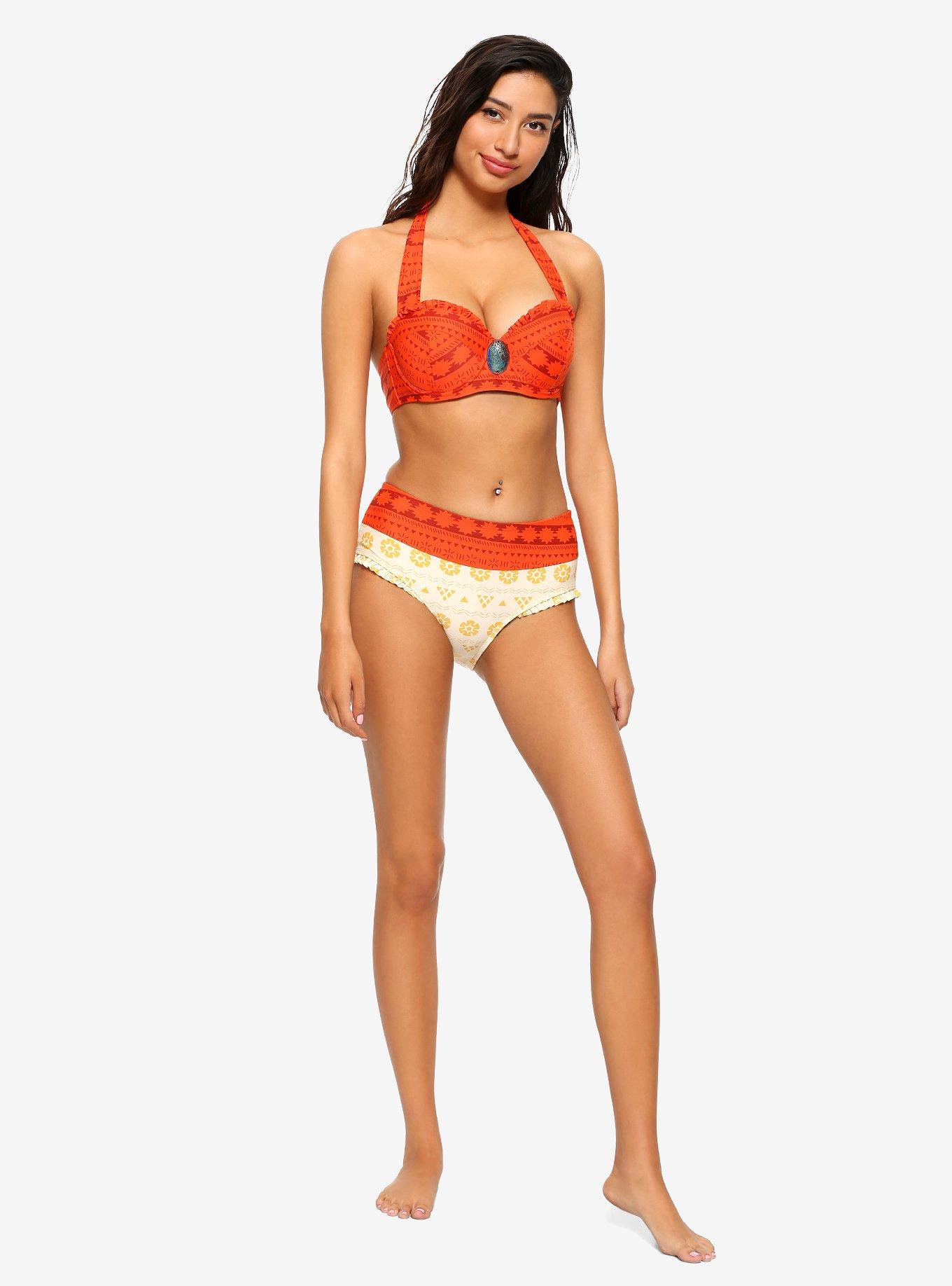 Disney Moana Heart Of Te Fiti Swim Top, MULTI, alternate