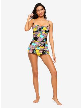 The Nightmare Before Christmas Ruffled Swimsuit, , hi-res