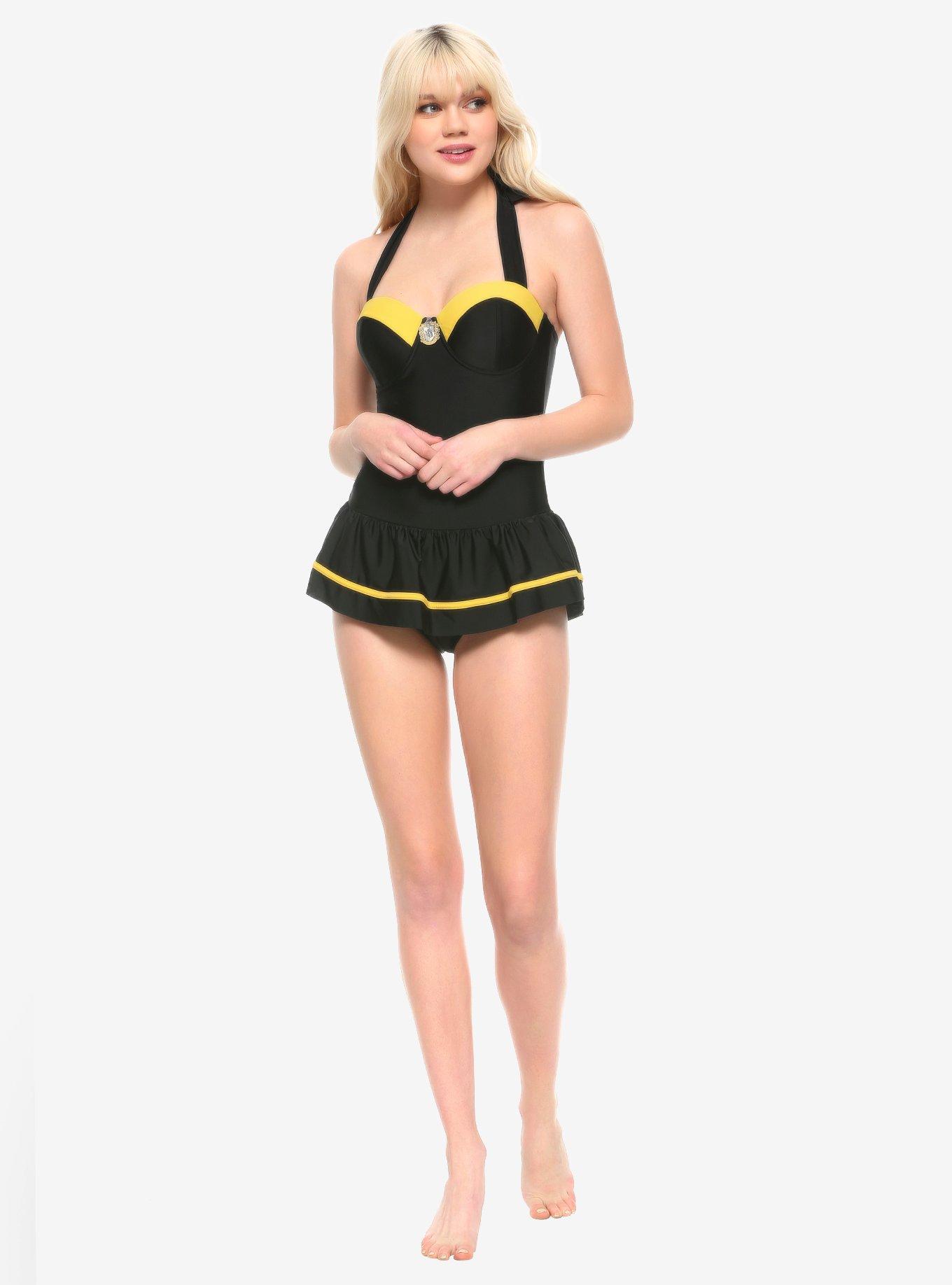 Harry Potter Hufflepuff Swimsuit, MULTI, alternate