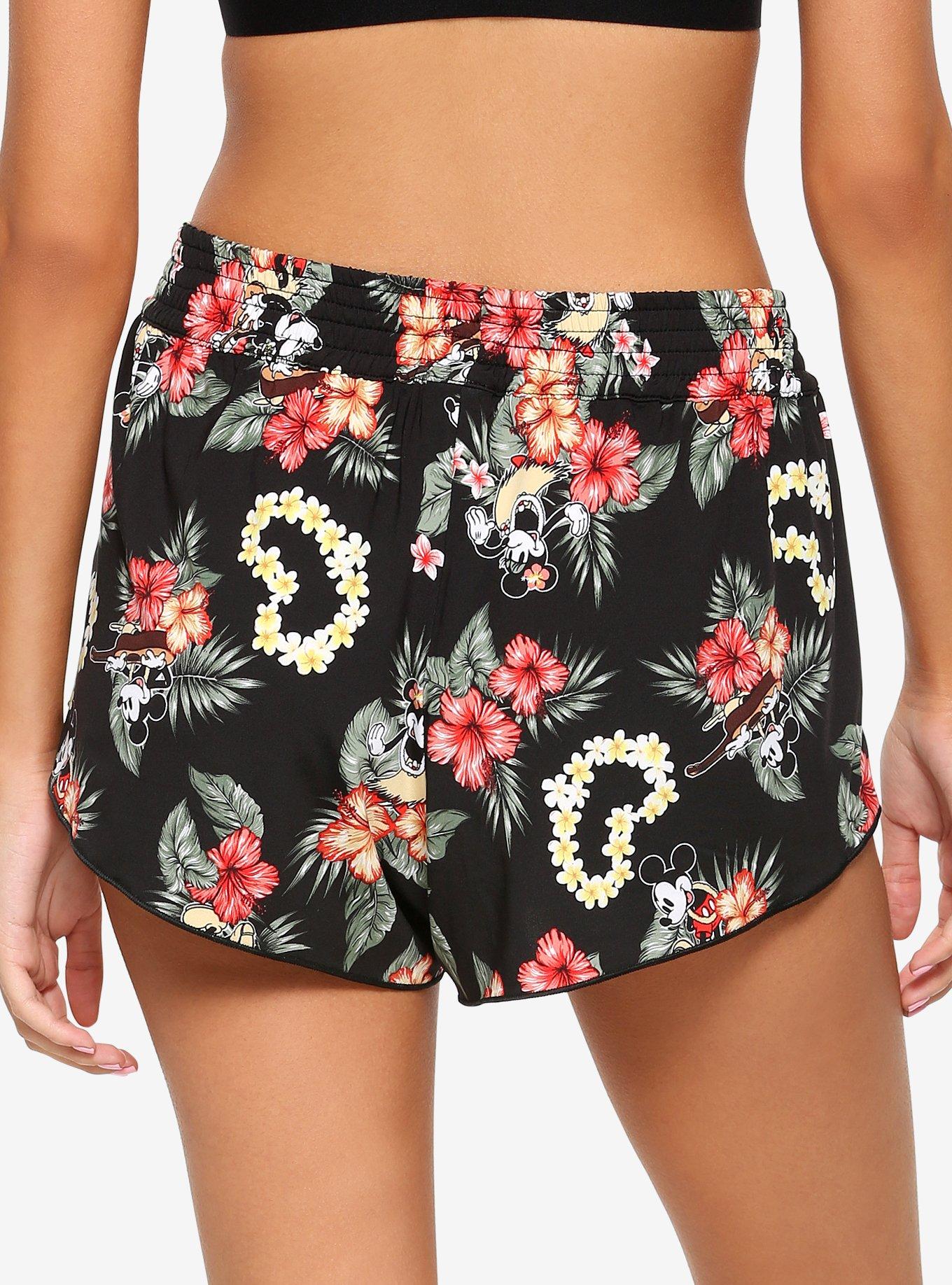 Disney Mickey Mouse & Minnie Mouse Tropical Swim Shorts, MULTI, alternate