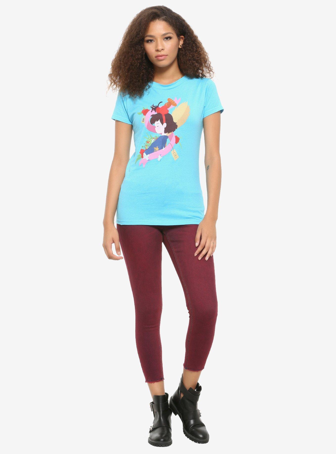 Studio Ghibli Kiki's Delivery Service Ribbon Of Memories Girls T-Shirt, MULTI, alternate