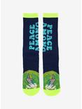 Rick and Morty Peace Among Worlds Crew Socks - BoxLunch Exclusive, , alternate
