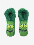 Rick and Morty Pickle Rick Slipper Socks, , alternate