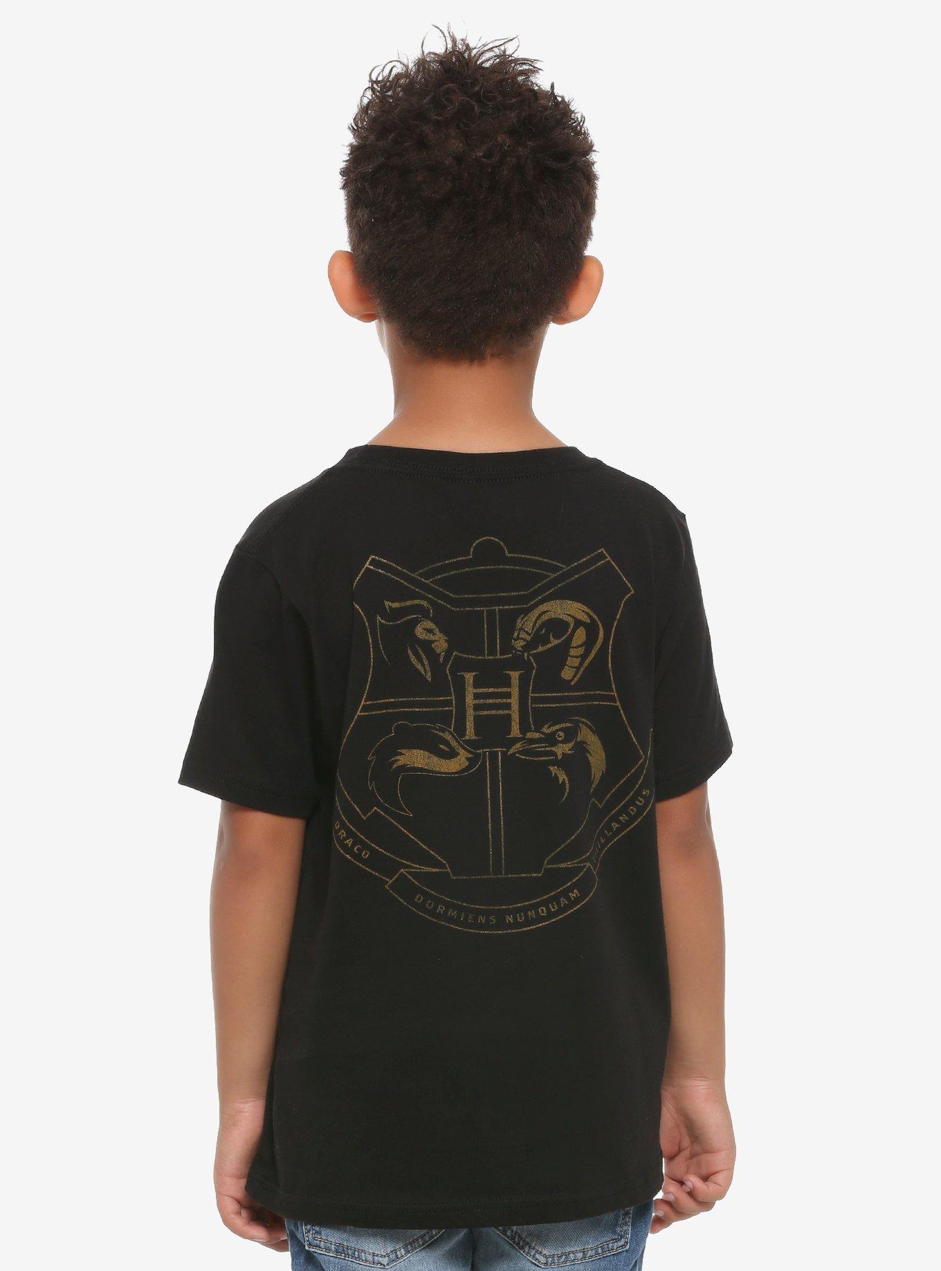 Harry Potter Hufflepuff Crest Youth T-Shirt - BoxLunch Exclusive, , alternate
