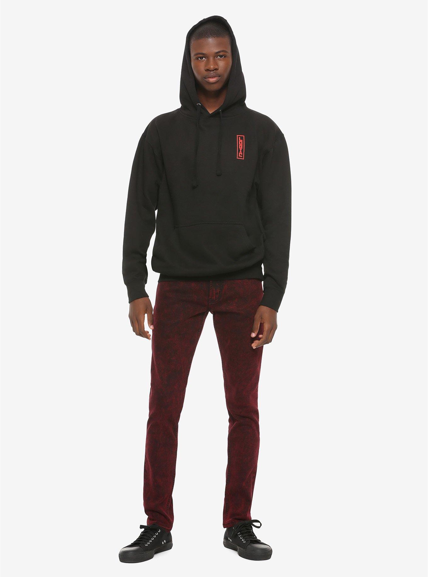 Logic Homicide Eyeball Hoodie, BLACK, alternate