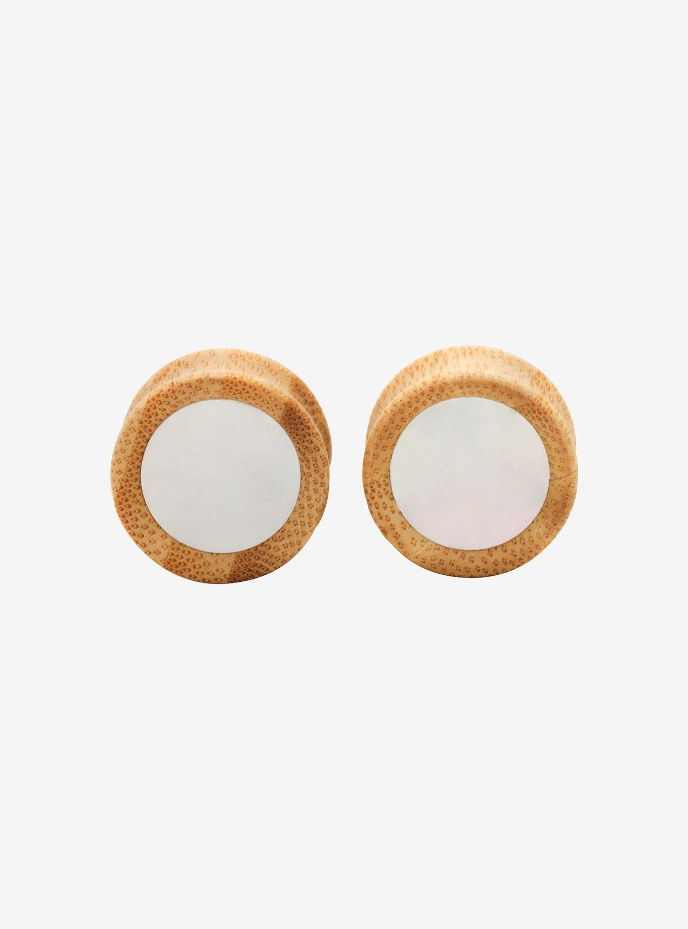 Bamboo & Pearl Plug 2 Pack, BROWN, alternate