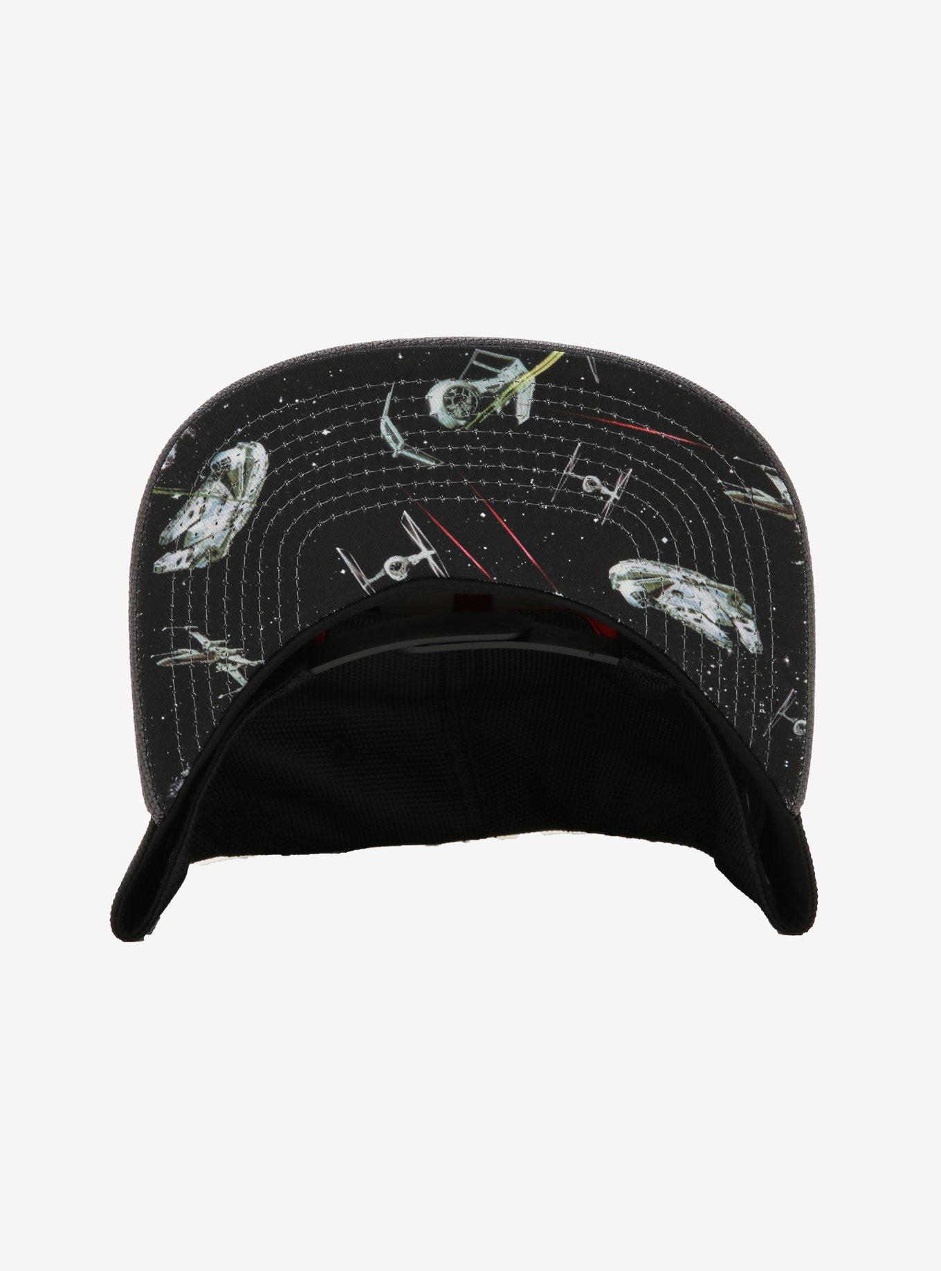 Star Wars Chrome Emblem Snapback Hat, , alternate