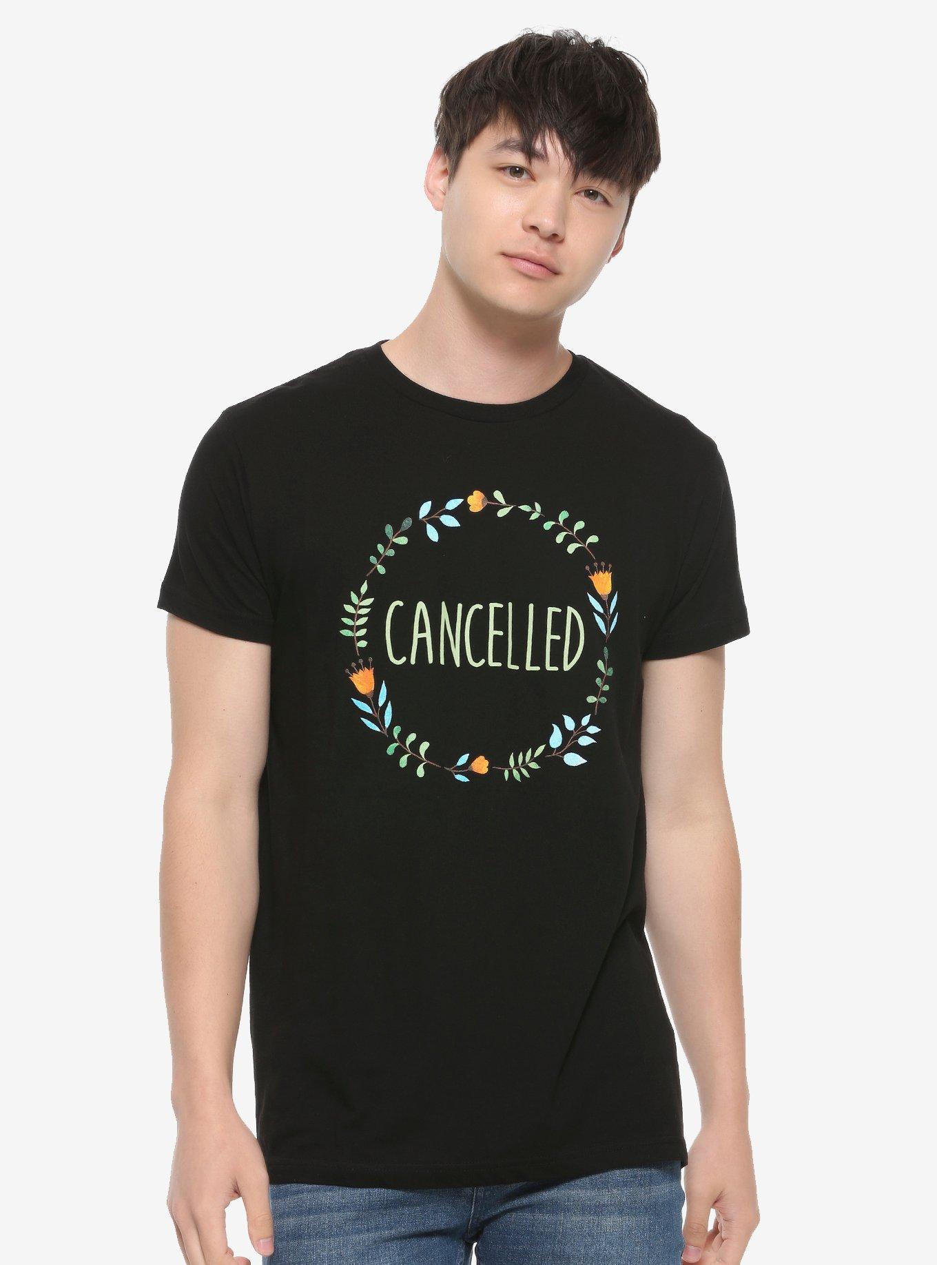 Cancelled Floral T-Shirt, BLACK, alternate