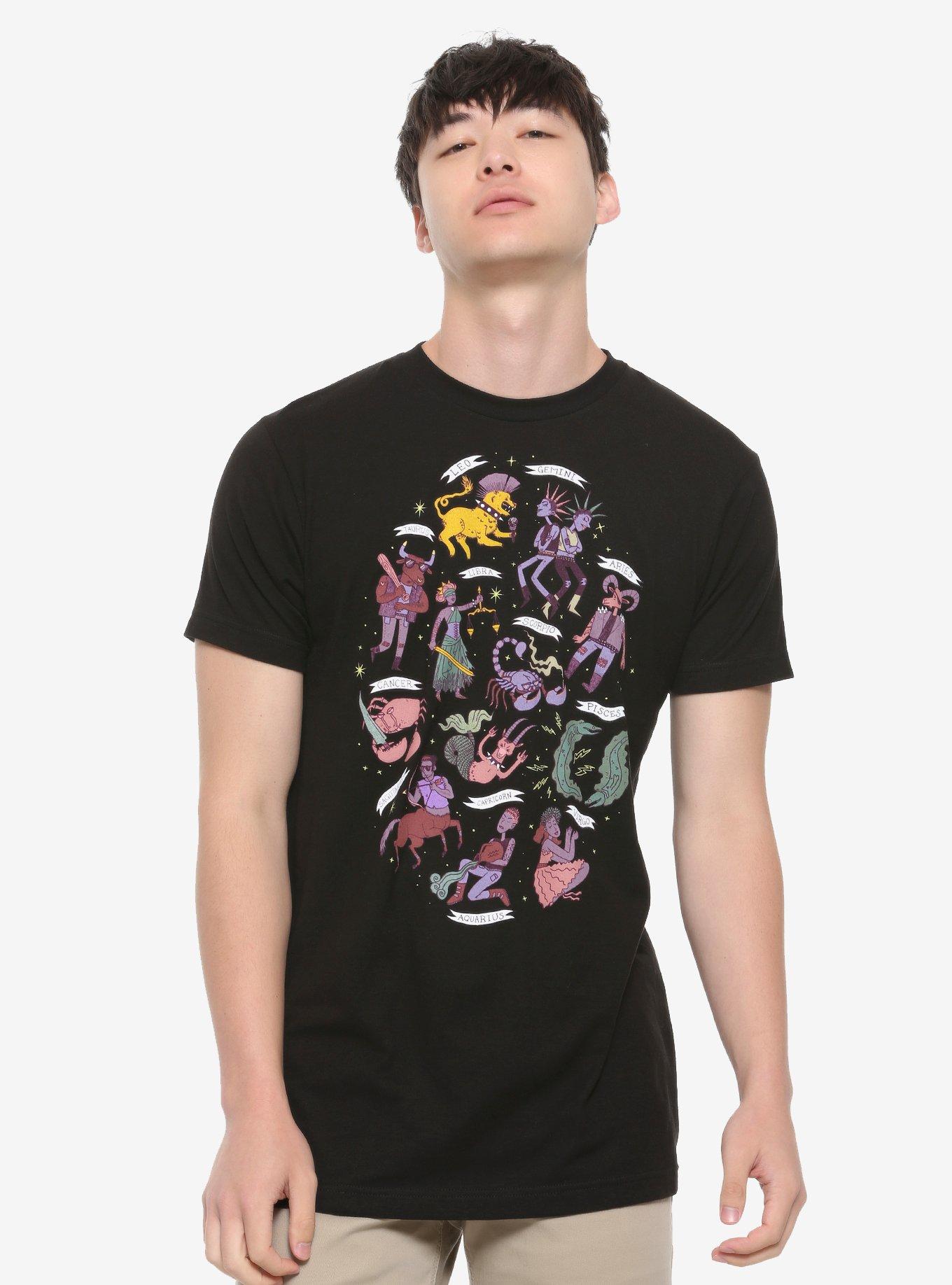 Punk Zodiac T-Shirt, BLACK, alternate