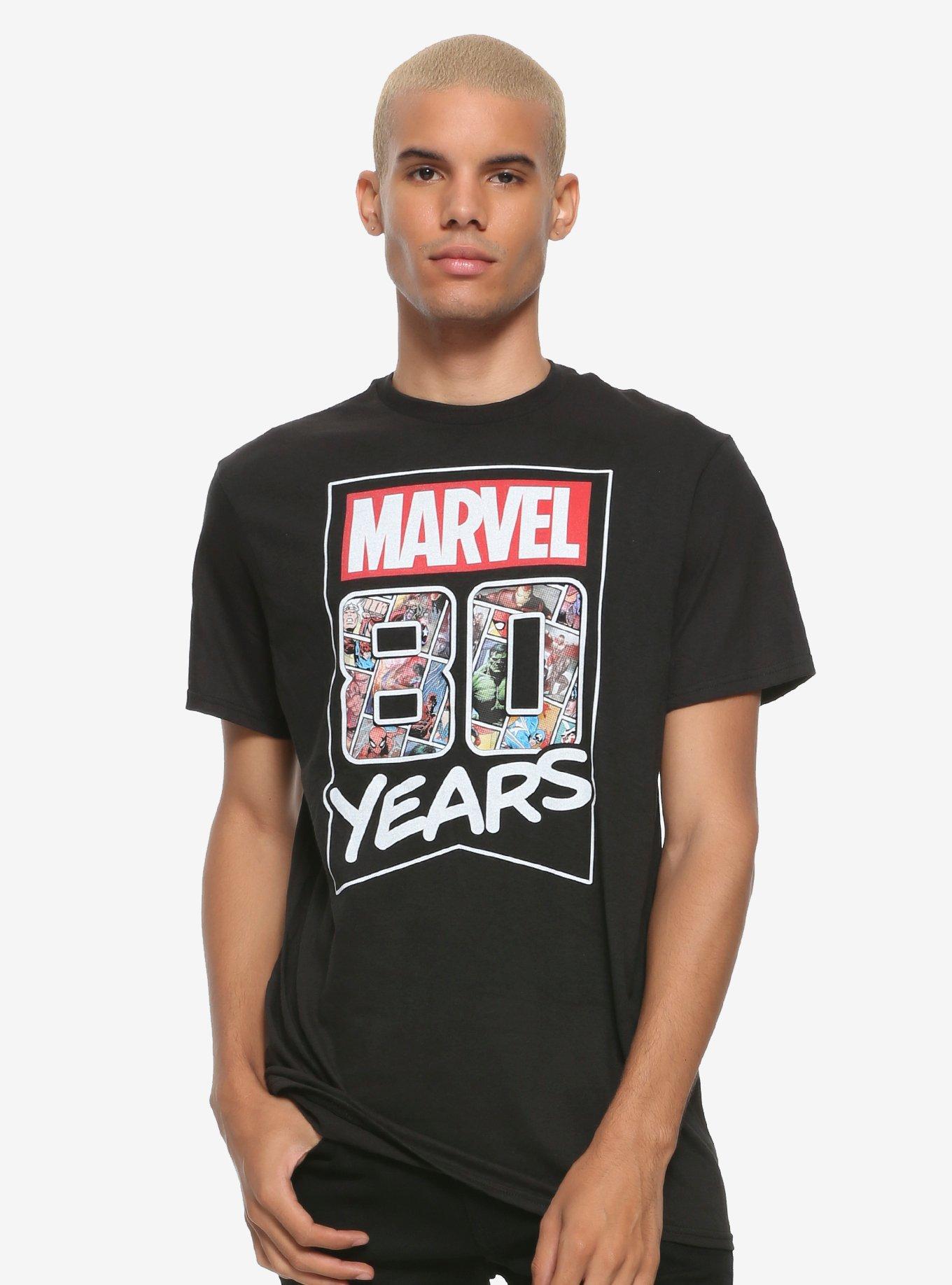 Marvel 80 Years Logo T-Shirt, MULTI, alternate