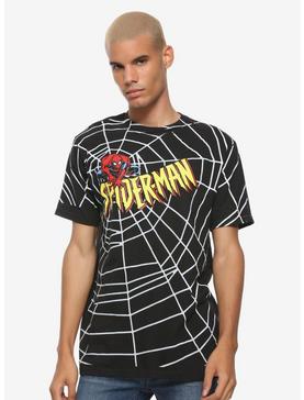 Marvel Spider-Man Retro Web T-Shirt, , hi-res