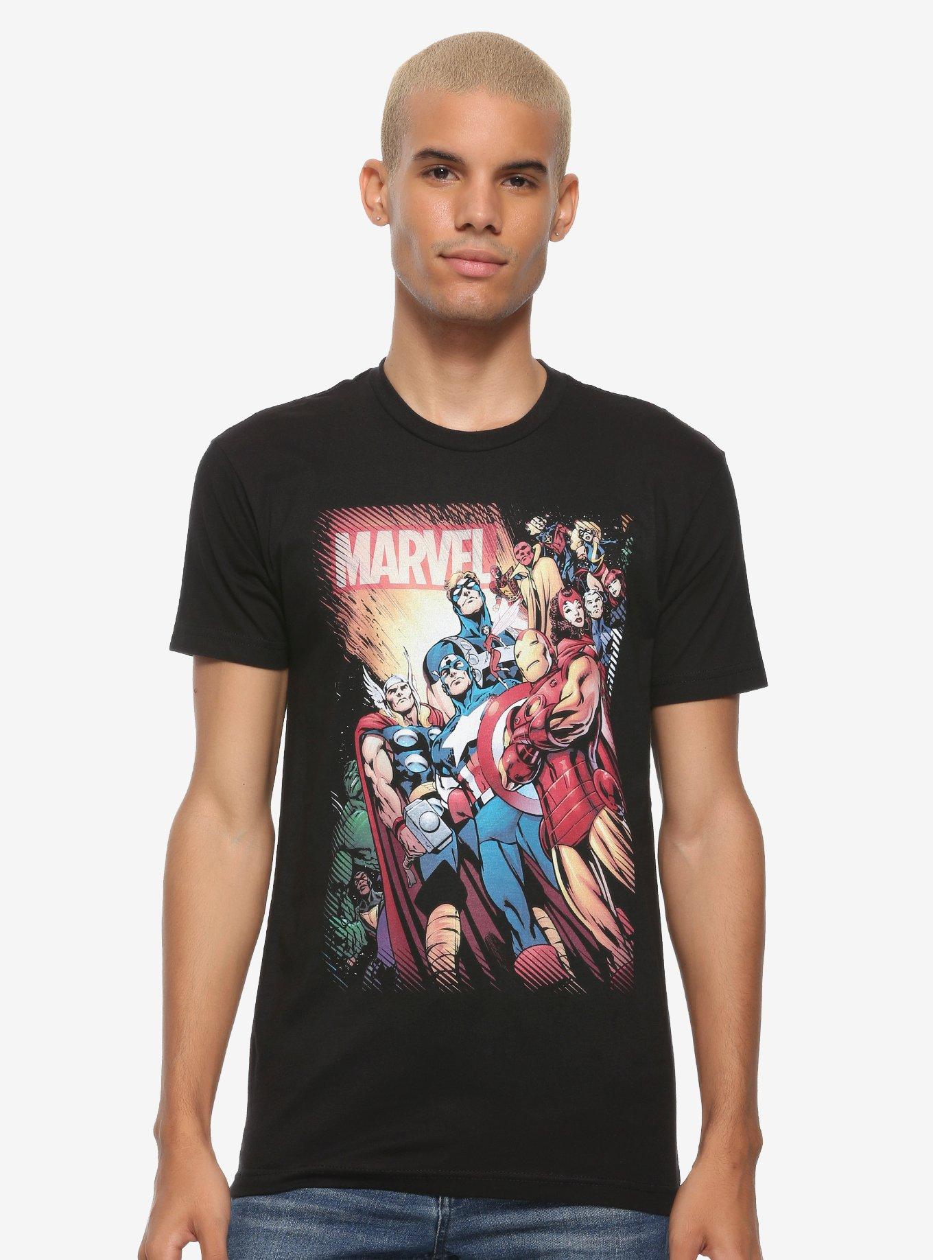 Marvel Avengers Assemble Classic Comic T-Shirt, MULTI, alternate