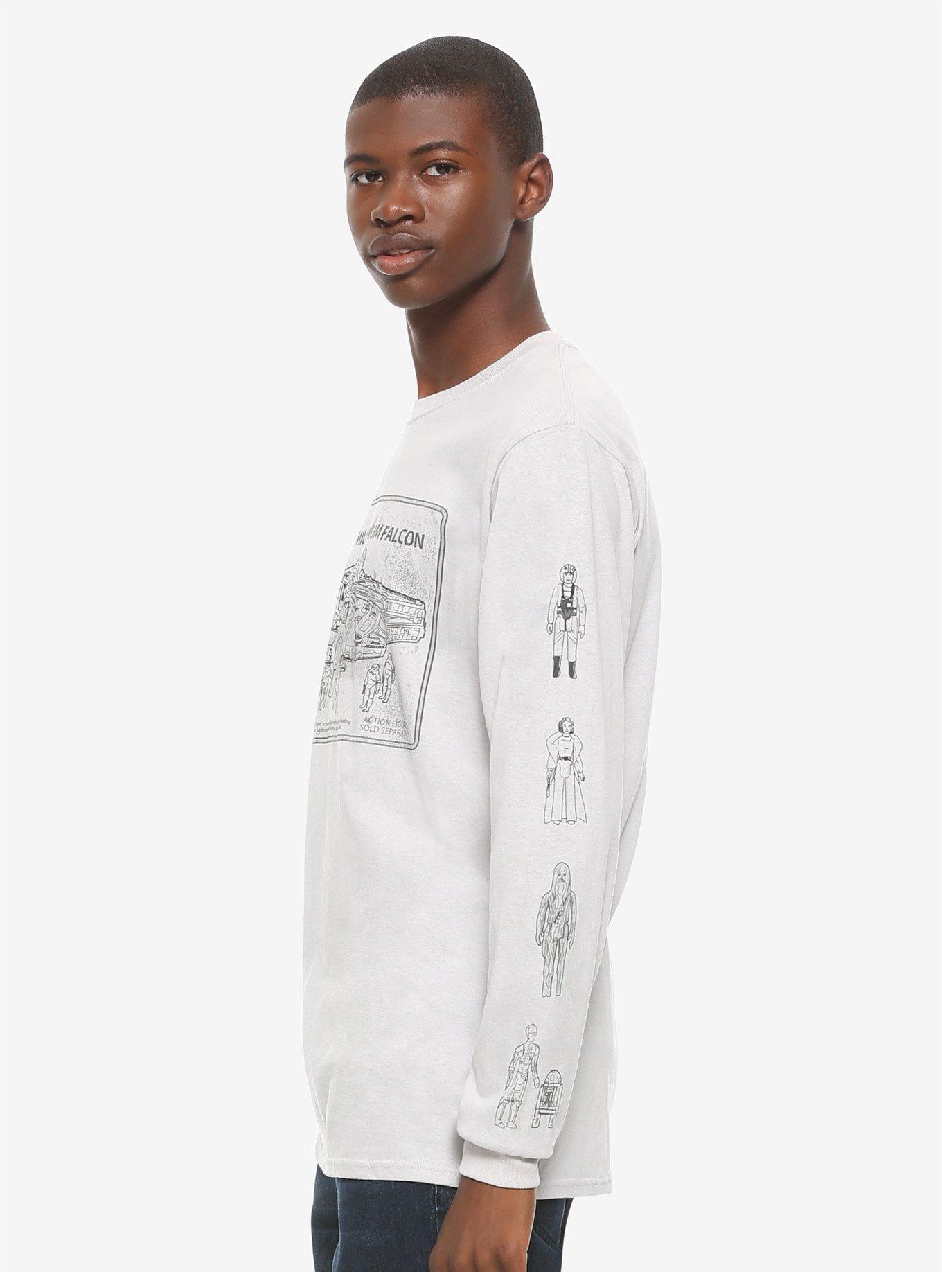 Star Wars Millennium Falcon Toy Set Long-Sleeve T-Shirt, BLACK, alternate