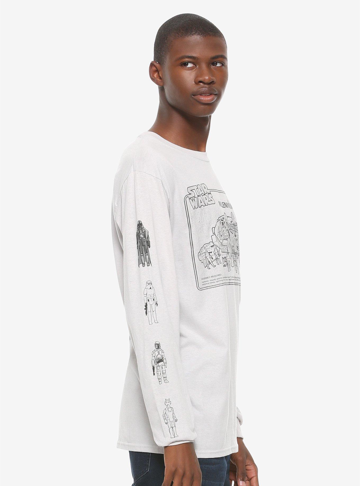 Star Wars Millennium Falcon Toy Set Long-Sleeve T-Shirt, BLACK, alternate