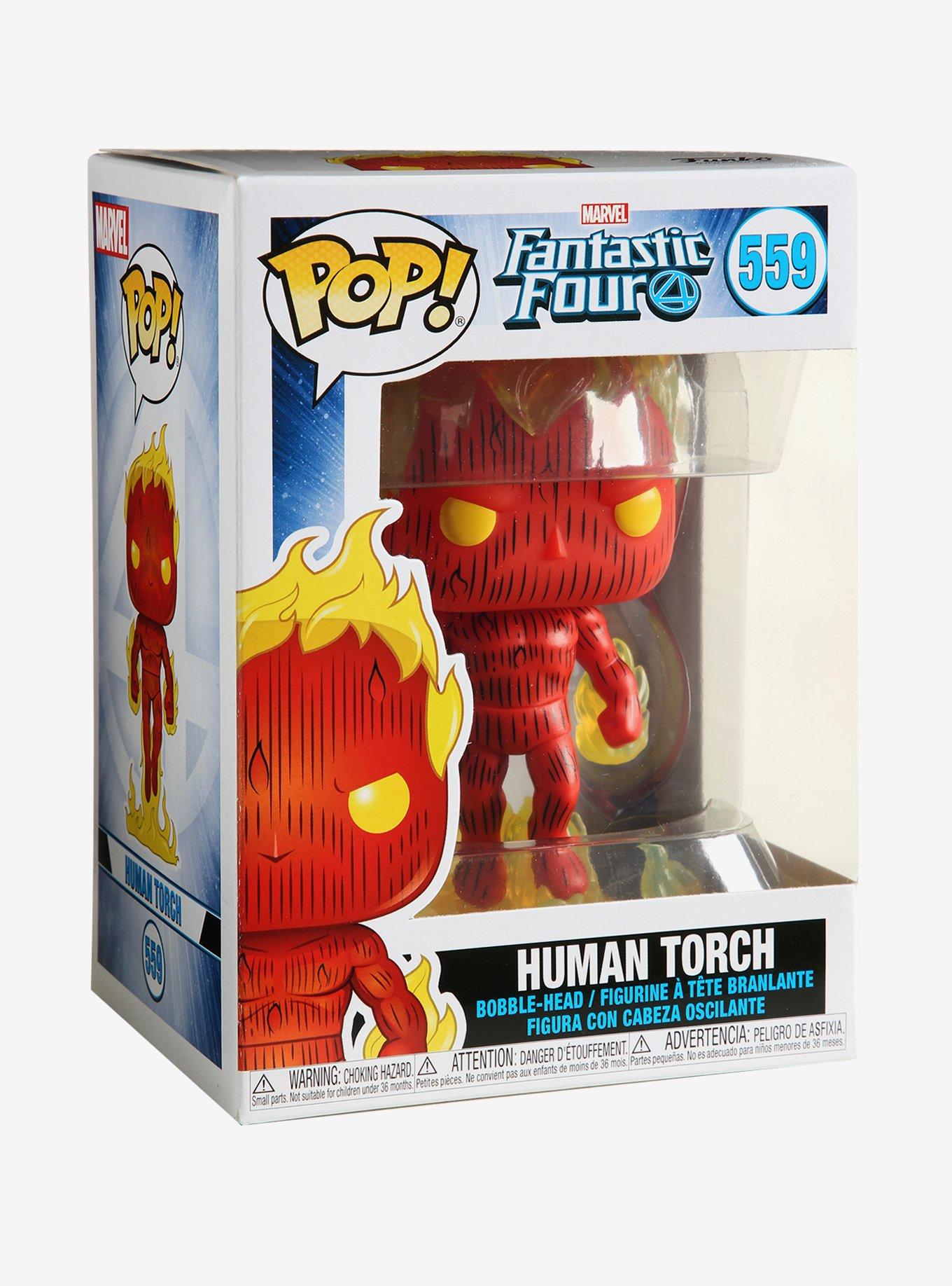 Funko Pop! Marvel Fantastic Four Human Torch Vinyl Bobble-Head, , alternate