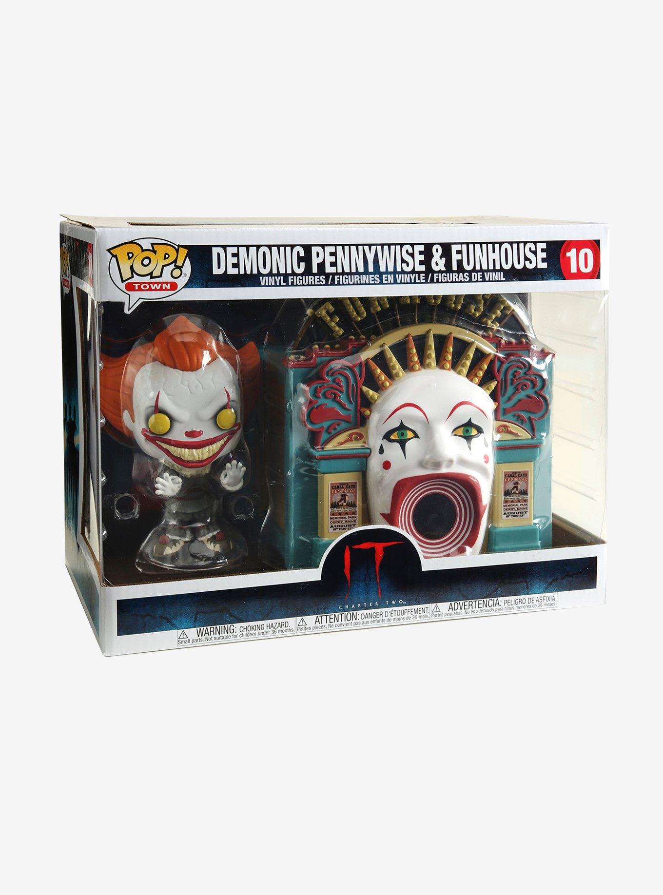 Funko Pop! Town IT Chapter Two Demonic Pennywise & Funhouse Vinyl Figures, , alternate