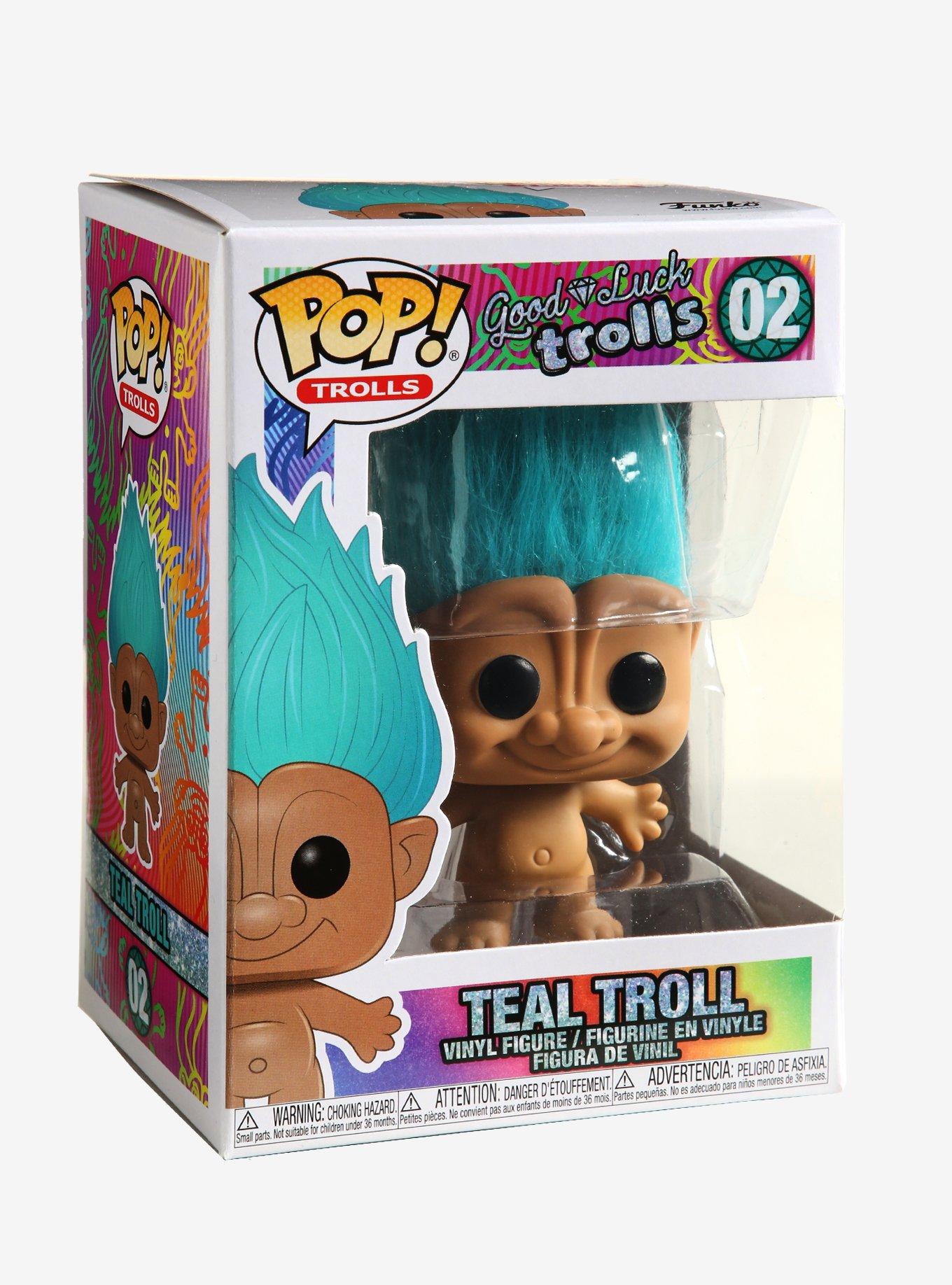 Funko Pop! Good Luck Trolls Teal Troll Vinyl Figure, , alternate
