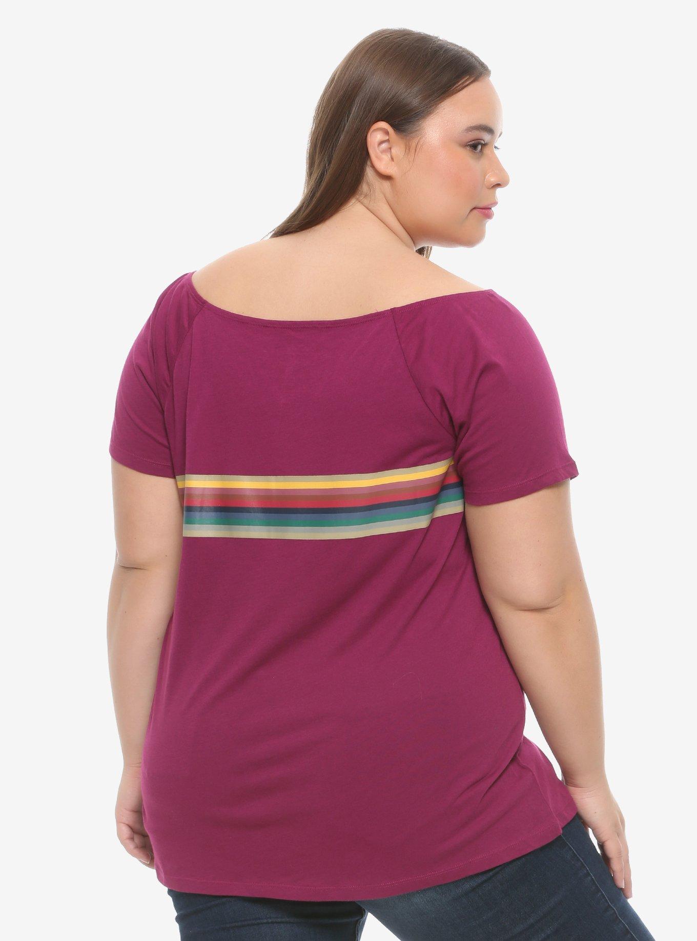 Her Universe Doctor Who Thirteenth Doctor Burgundy T-Shirt Plus Size, MULTI, alternate