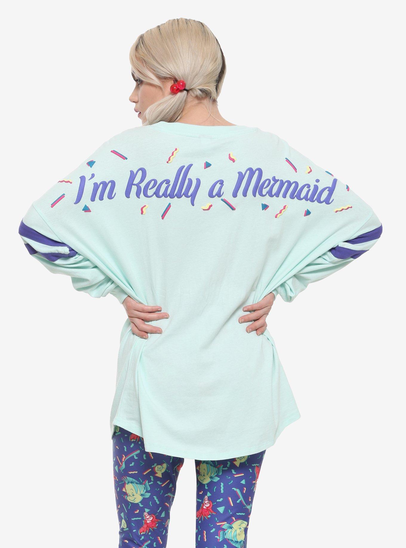 Her Universe Disney The Little Mermaid 80s Pastel Girls Athletic Jersey, , alternate