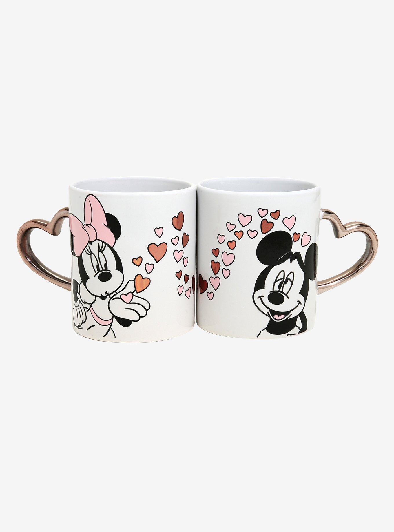 Disney Mickey Mouse & Minnie Mouse Heart Mug Set, , alternate