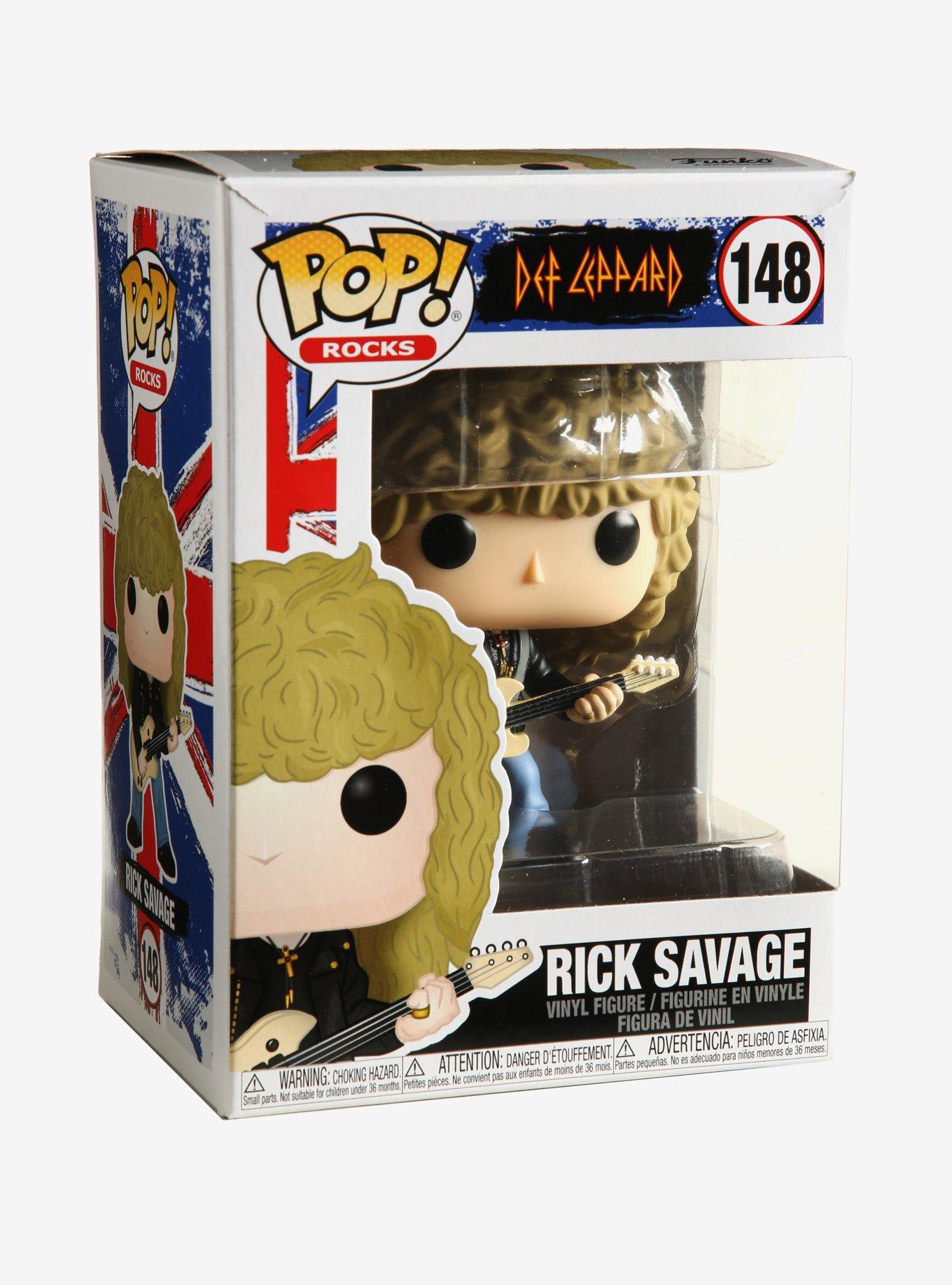 Funko Def Leppard Pop! Rocks Rick Savage Vinyl Figure, , alternate