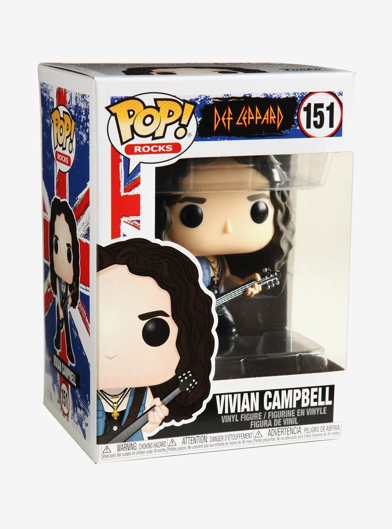 Funko Def Leppard Pop! Rocks Vivian Campbell Vinyl Figure, , alternate