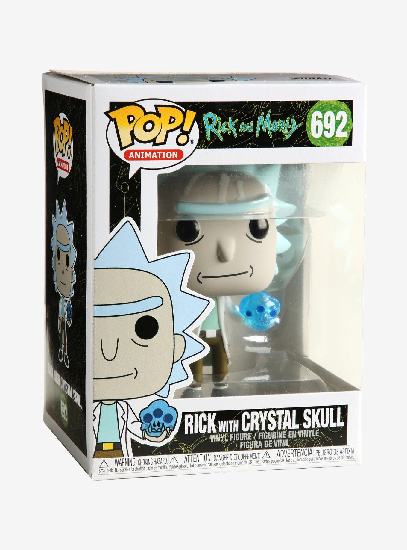 Funko Rick And Morty Pop! Animation Rick With Crystal Skull Vinyl Figure, , alternate
