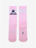 Star Wars Join The Resistance Pink & White Crew Socks, , alternate