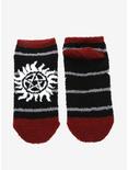 Supernatural Anti-Possession Fuzzy No-Show Socks, , alternate