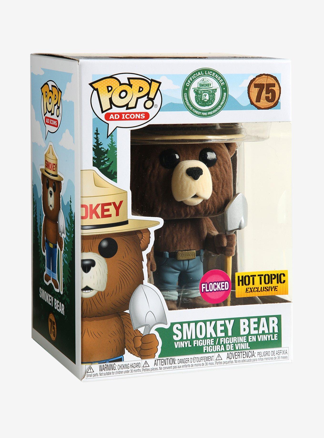 Funko Pop! Ad Icons Smokey Bear (Flocked) Vinyl Figure Hot Topic Exclusive, , alternate