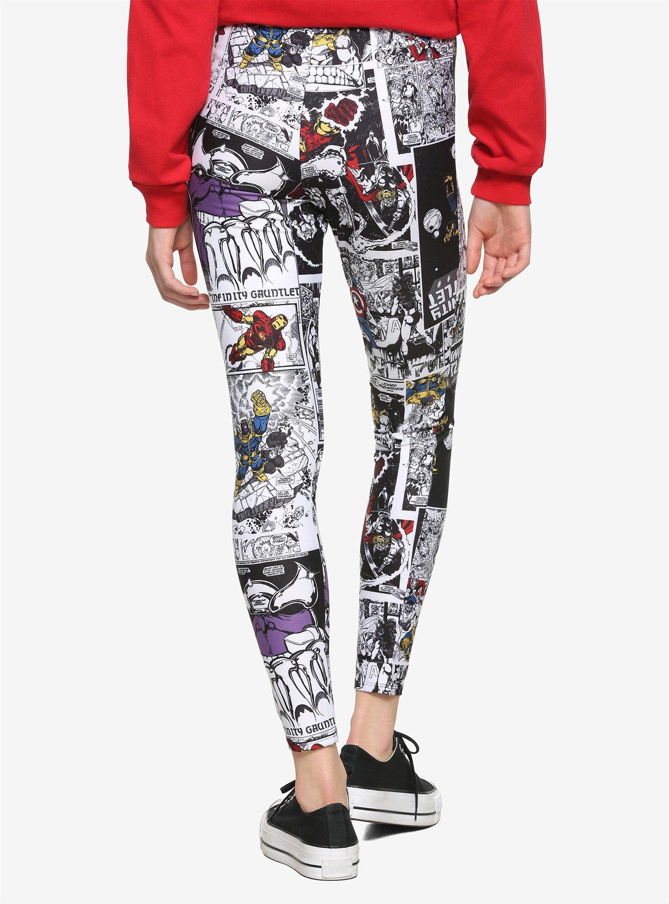 Her Universe Marvel Avengers Comic Book Panel Leggings, MULTI, alternate