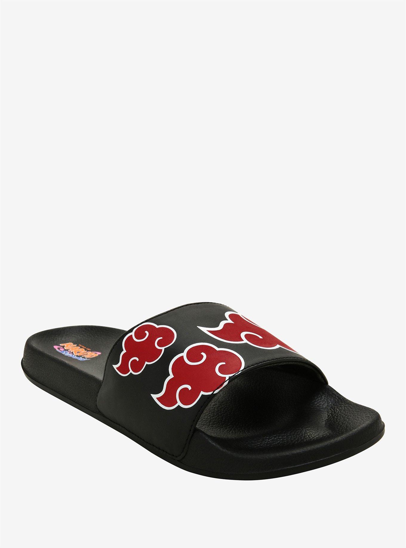 Naruto Shippuden Akatsuki Slide Sandals, MULTI, alternate