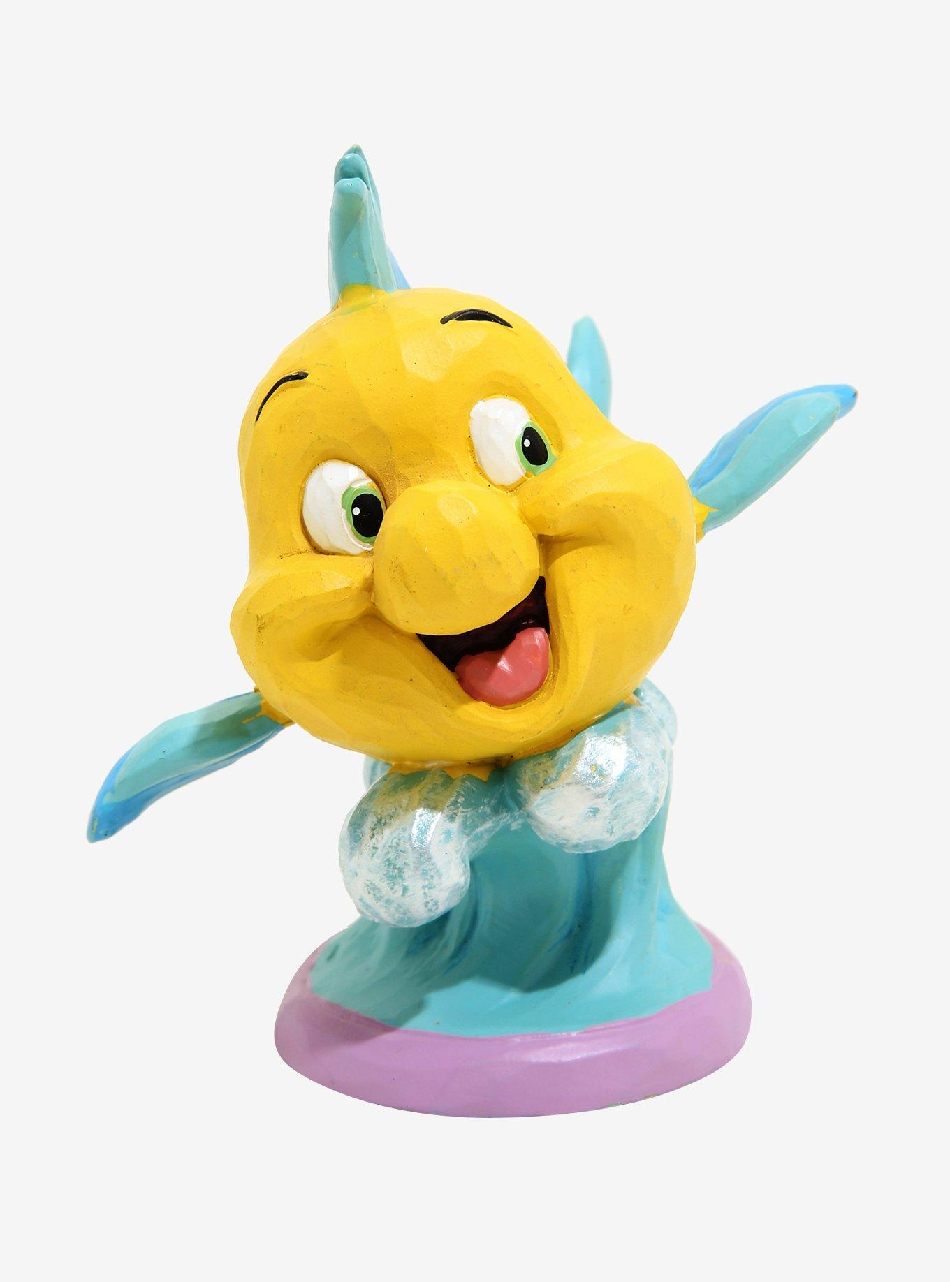Disney The Little Mermaid Flounder on Wave Figurine, , alternate