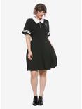 Dead Inside Varsity Dress Plus Size, BLACK, alternate
