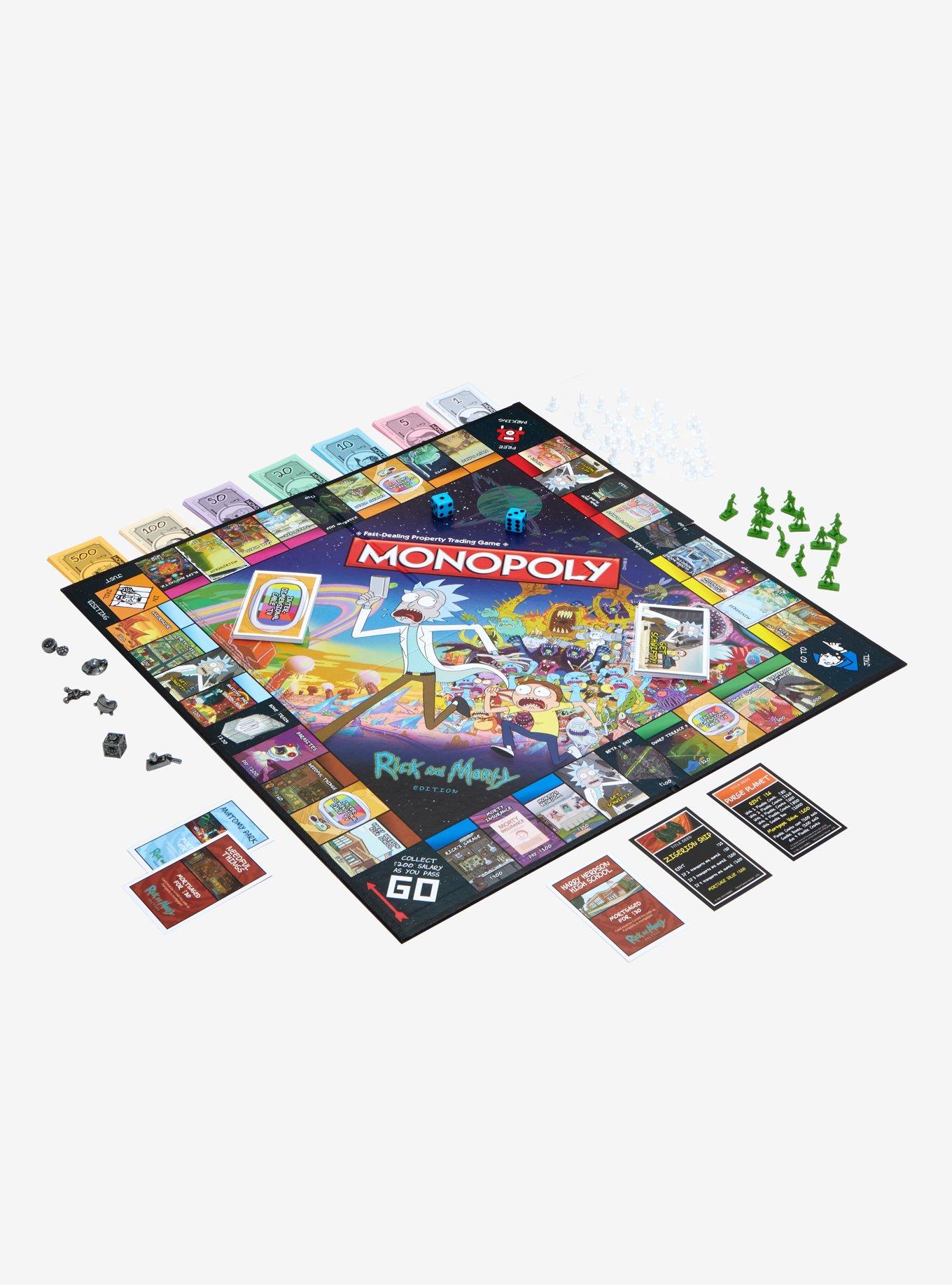 Rick and Morty Edition Monopoly Board Game, , alternate