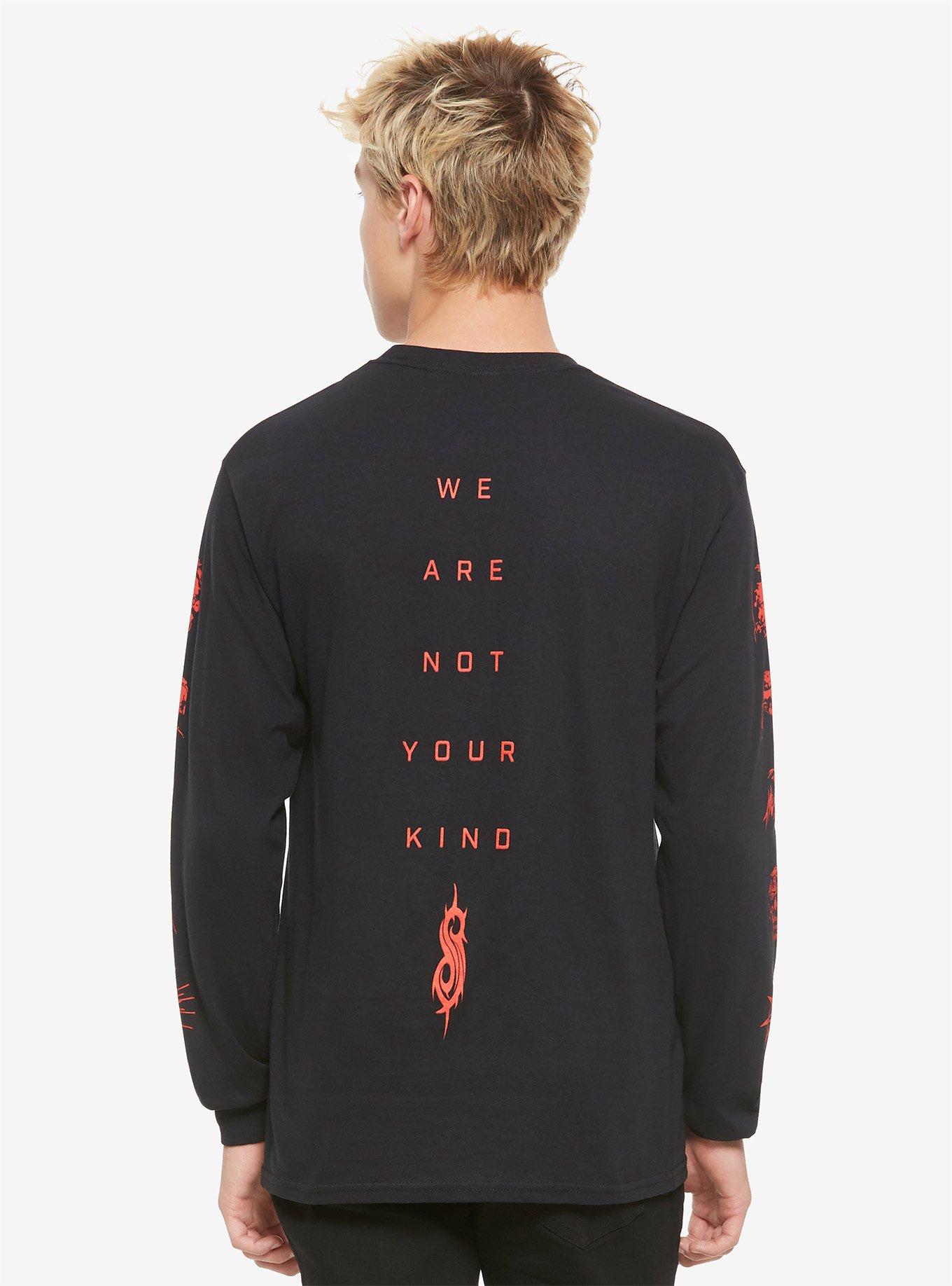 Slipknot Faces Long-Sleeve T-Shirt, BLACK, alternate