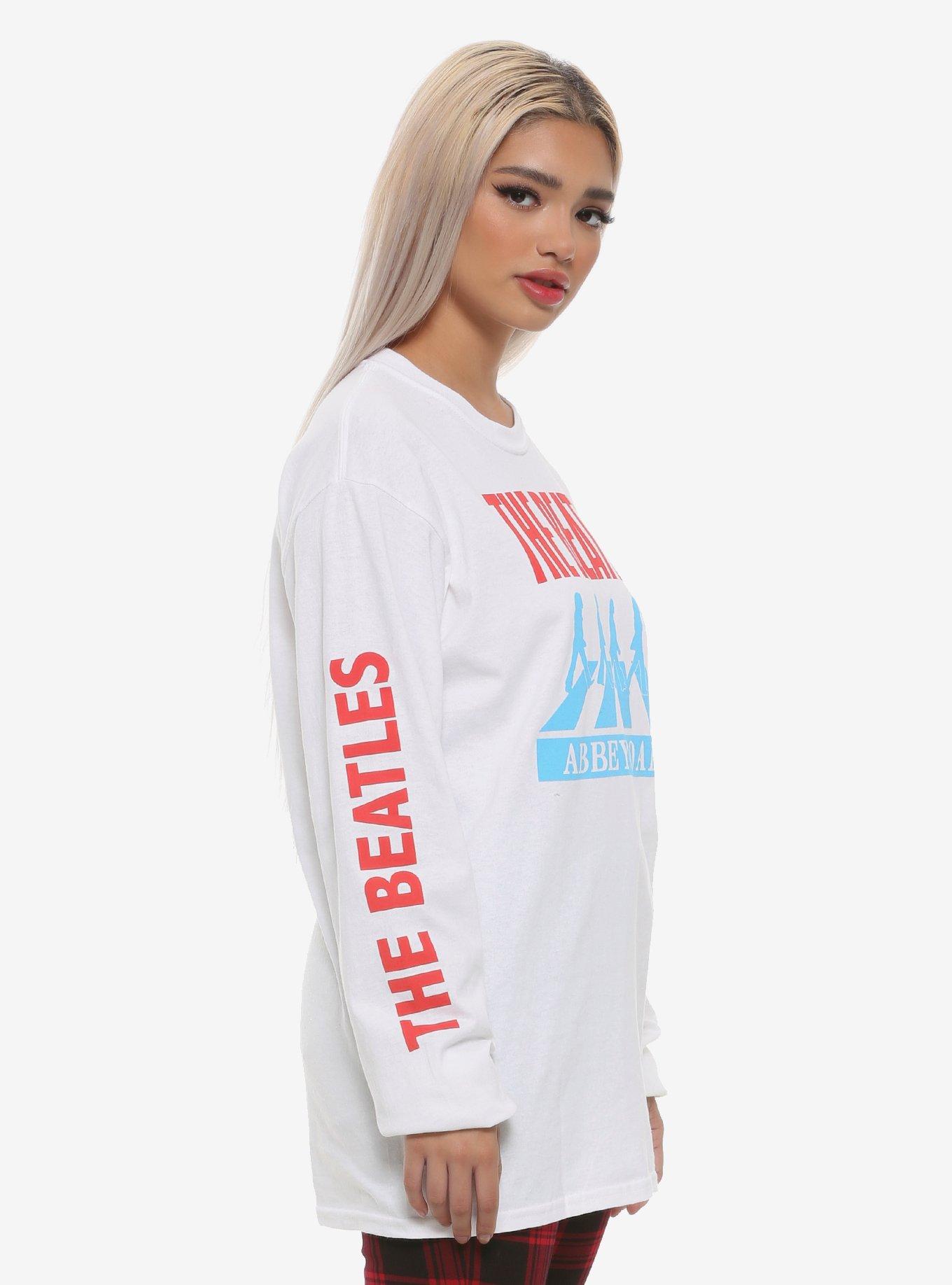 The Beatles Abbey Road Girls Long-Sleeve T-Shirt, WHITE, alternate