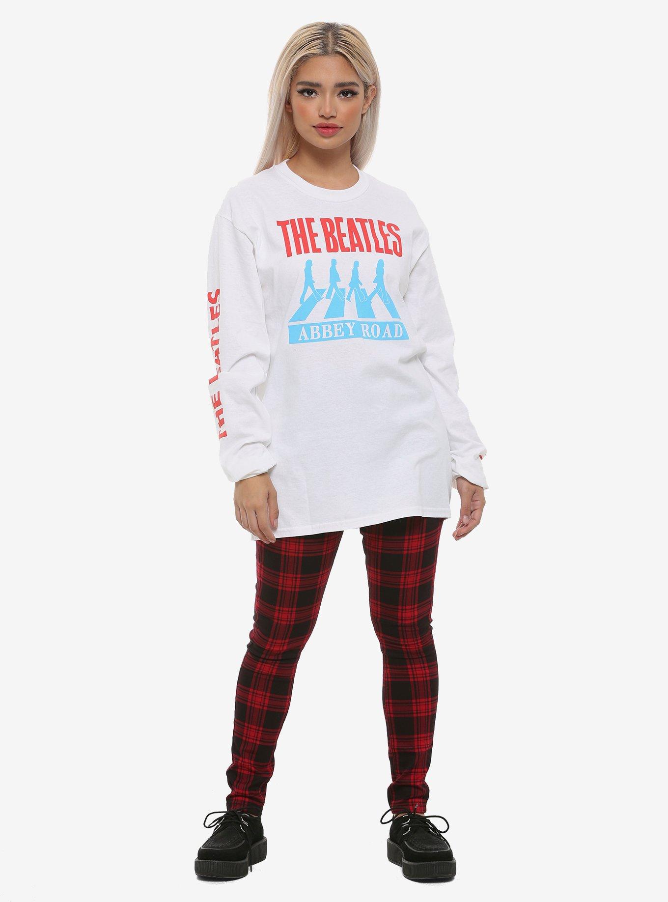 The Beatles Abbey Road Girls Long-Sleeve T-Shirt, WHITE, alternate