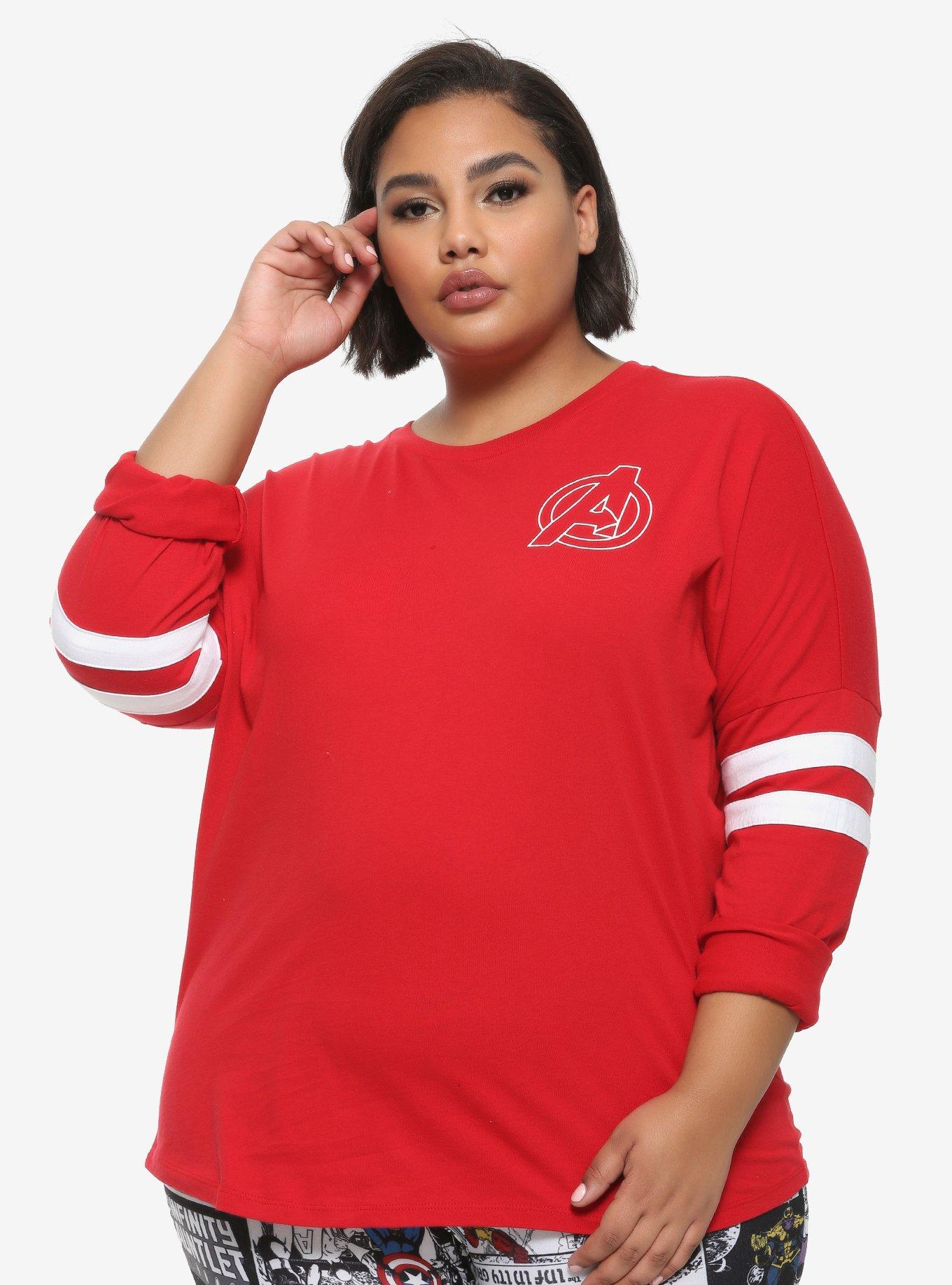 Her Universe Marvel Avengers Athletic Jersey Plus Size, MULTI, alternate