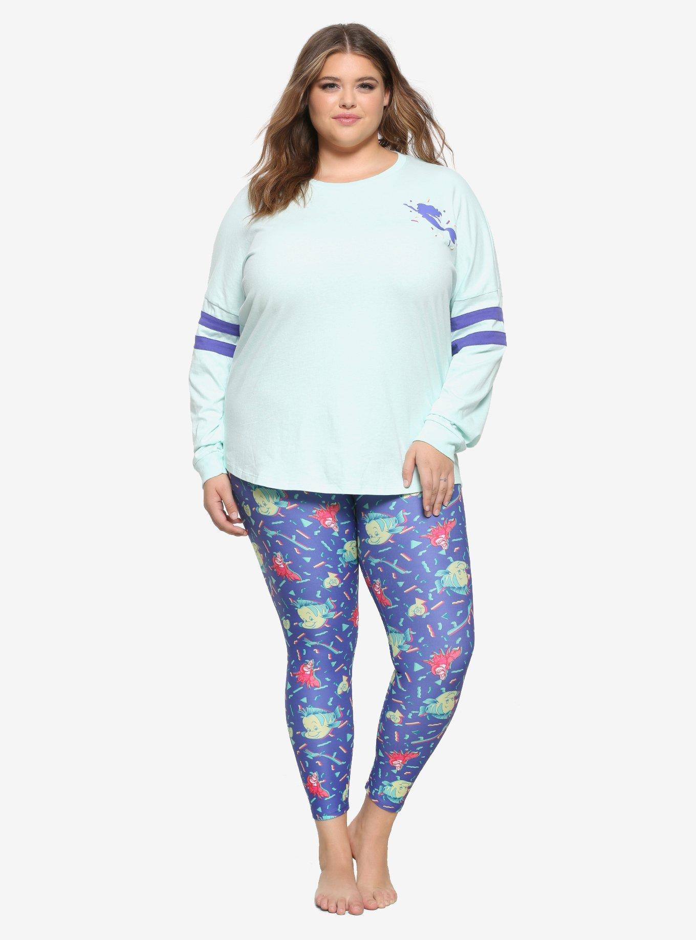 Her Universe Disney The Little Mermaid 80s Pastel Athletic Jersey Plus Size, , alternate