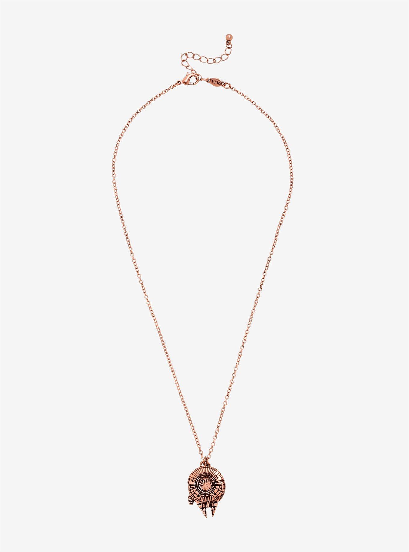 Star Wars Millennium Falcon Warp Speed Charm Necklace, , alternate