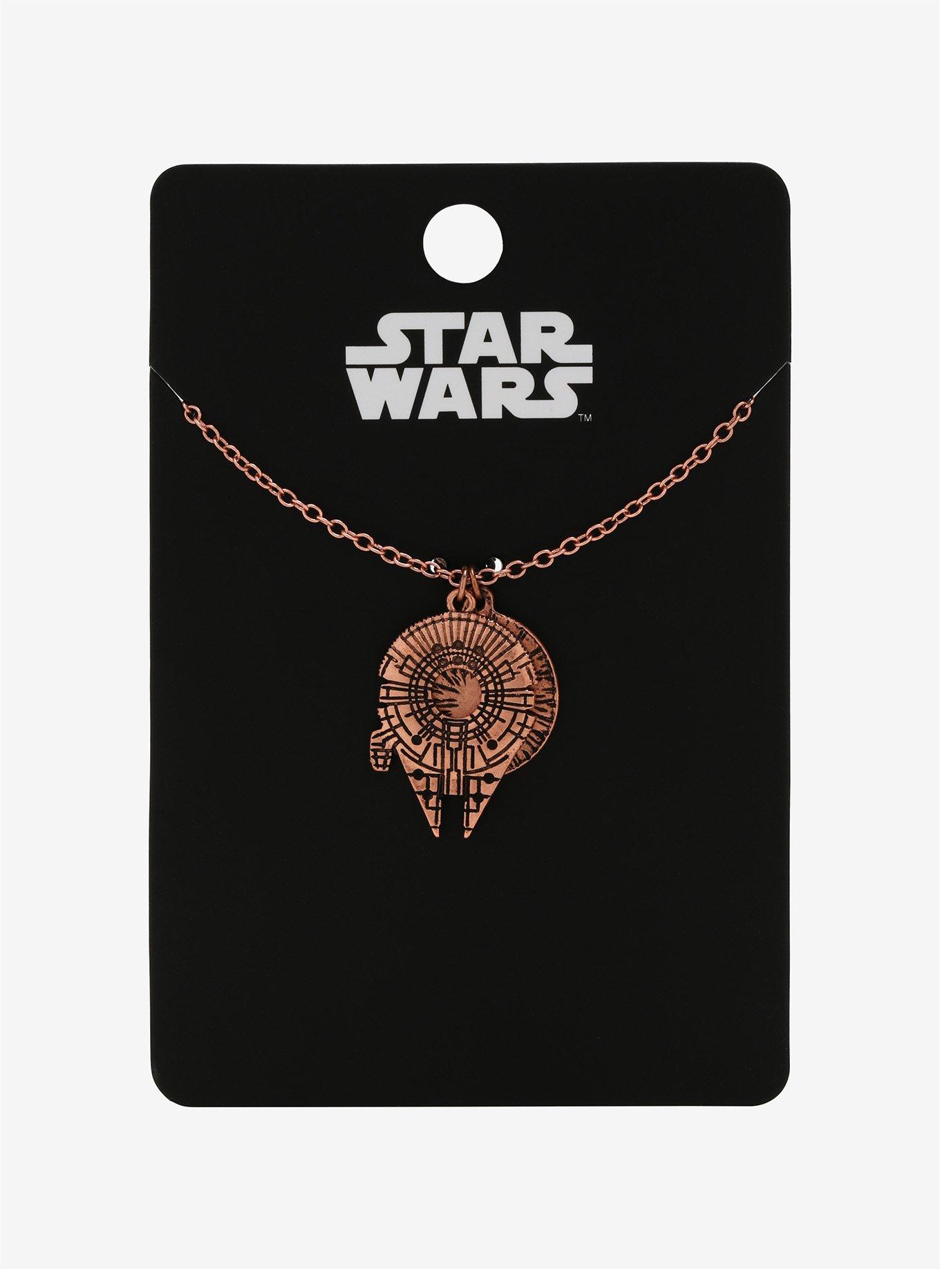 Star Wars Millennium Falcon Warp Speed Charm Necklace, , alternate