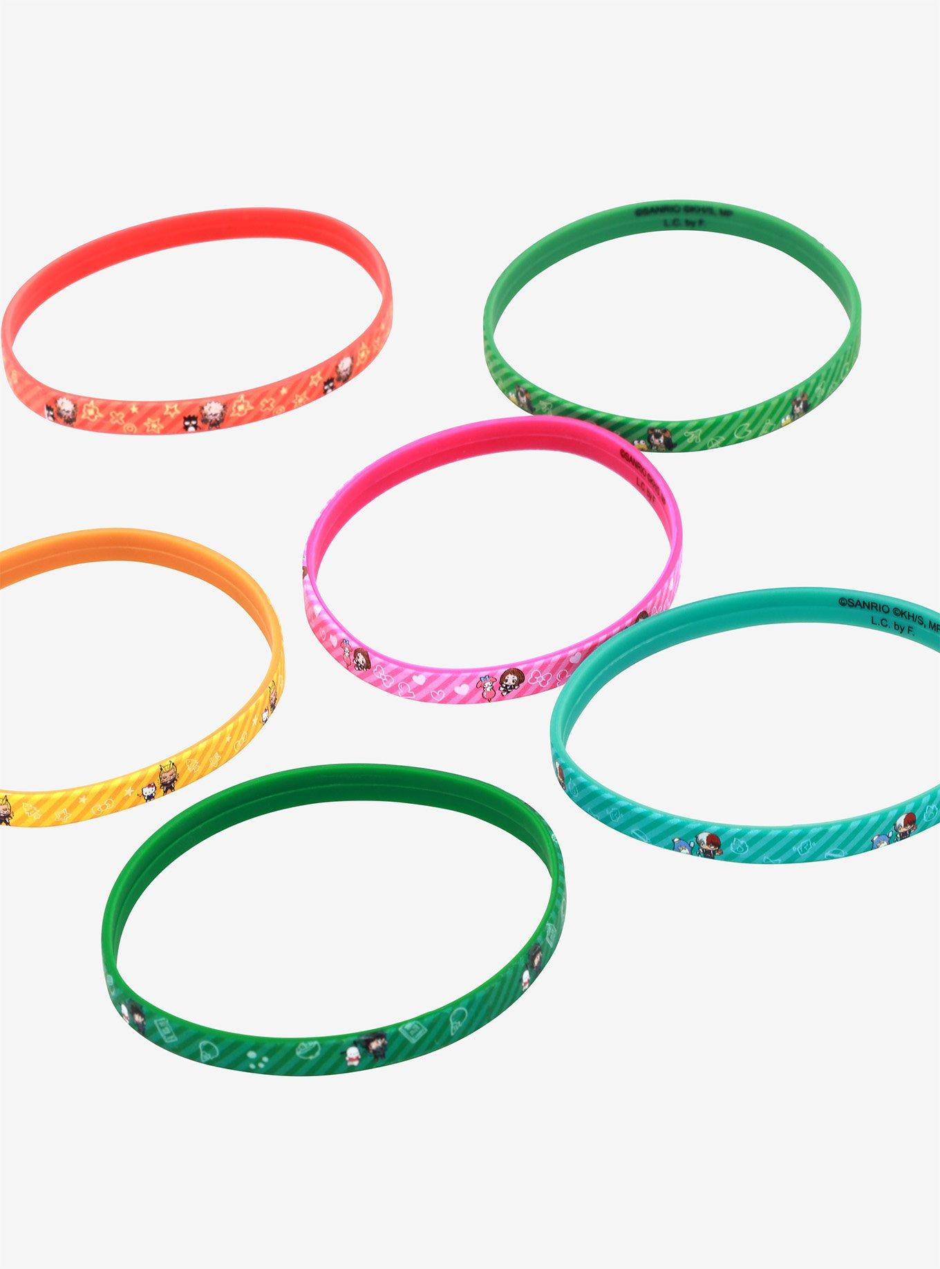 My Hero Academia X Hello Kitty And Friends Rubber Bracelet Set, , alternate