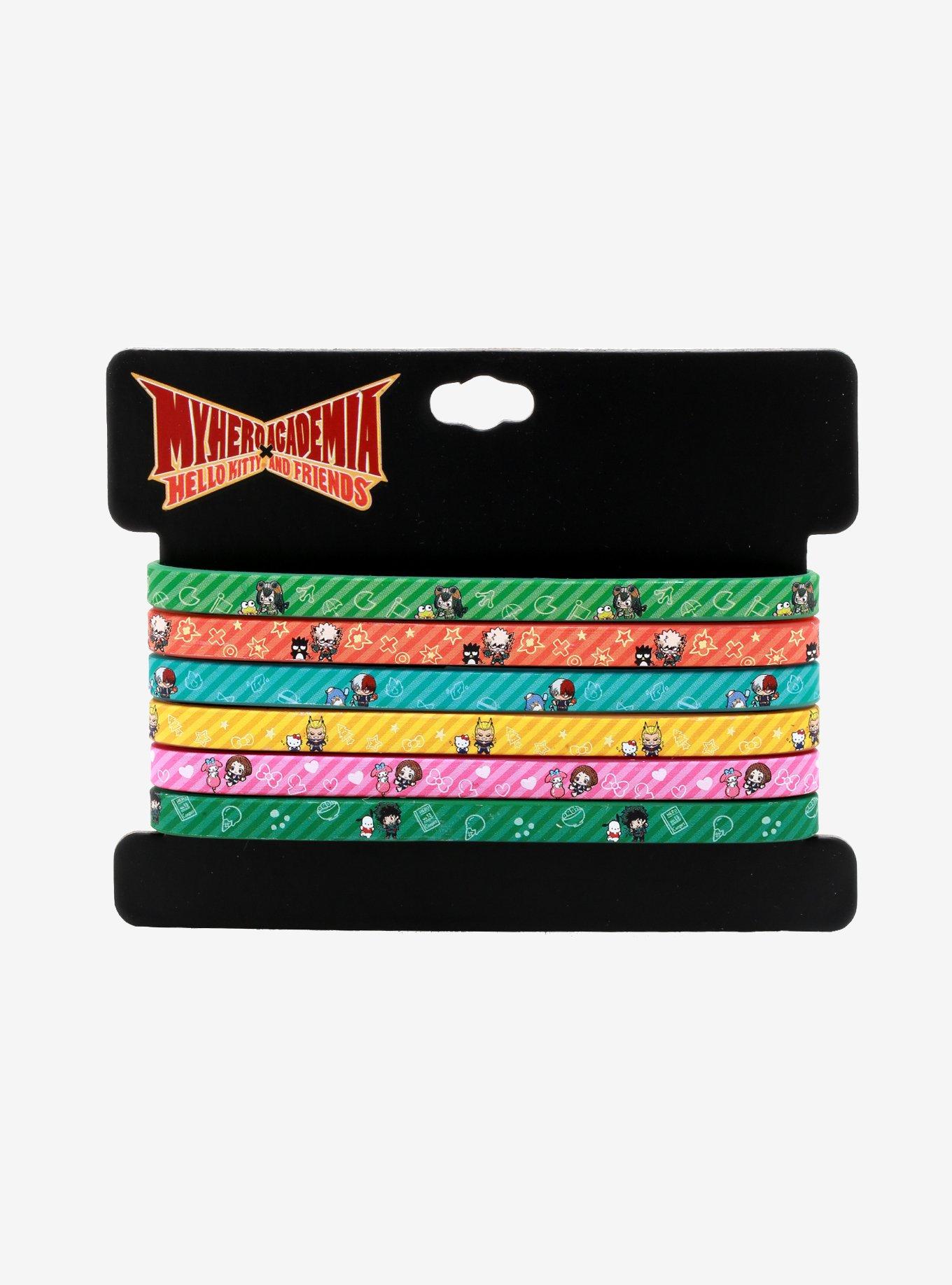My Hero Academia X Hello Kitty And Friends Rubber Bracelet Set, , alternate