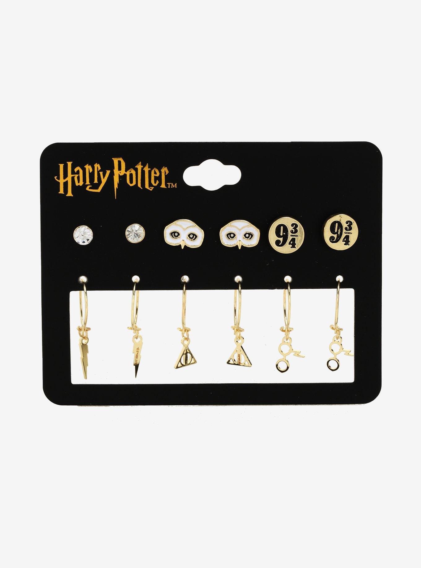 Harry Potter Icon Hoop & Stud Earring Set, , alternate