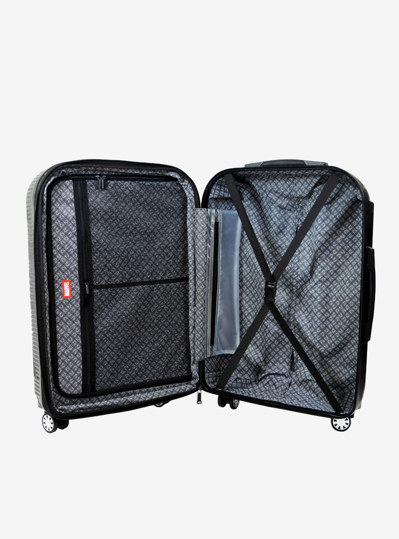 FUL Marvel Black Panther Icon Molded Hard Sided 25 Inch Rolling Luggage, , alternate