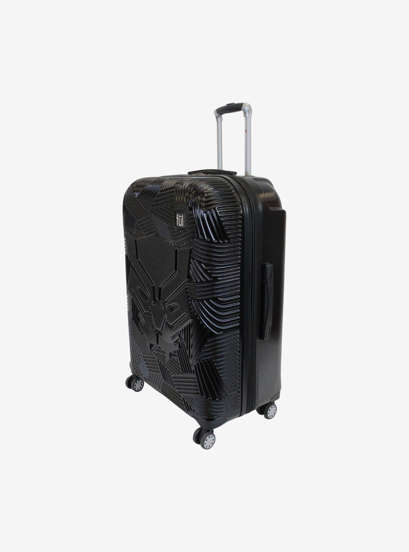 FUL Marvel Black Panther Icon Molded Hard Sided 25 Inch Rolling Luggage, , alternate