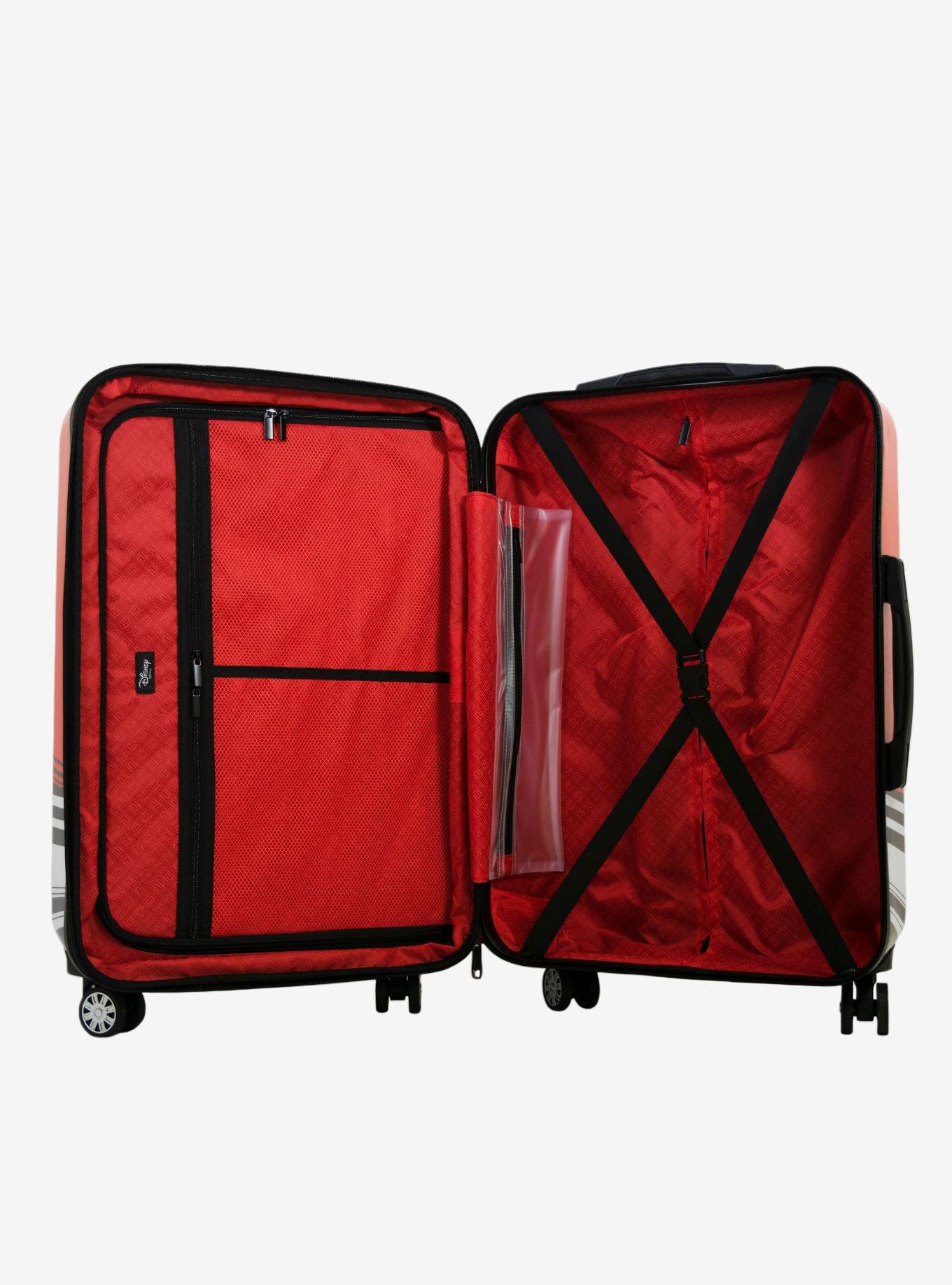 FUL Disney Mickey Mouse 25 Inch Striped Hard Sided Luggage, , alternate