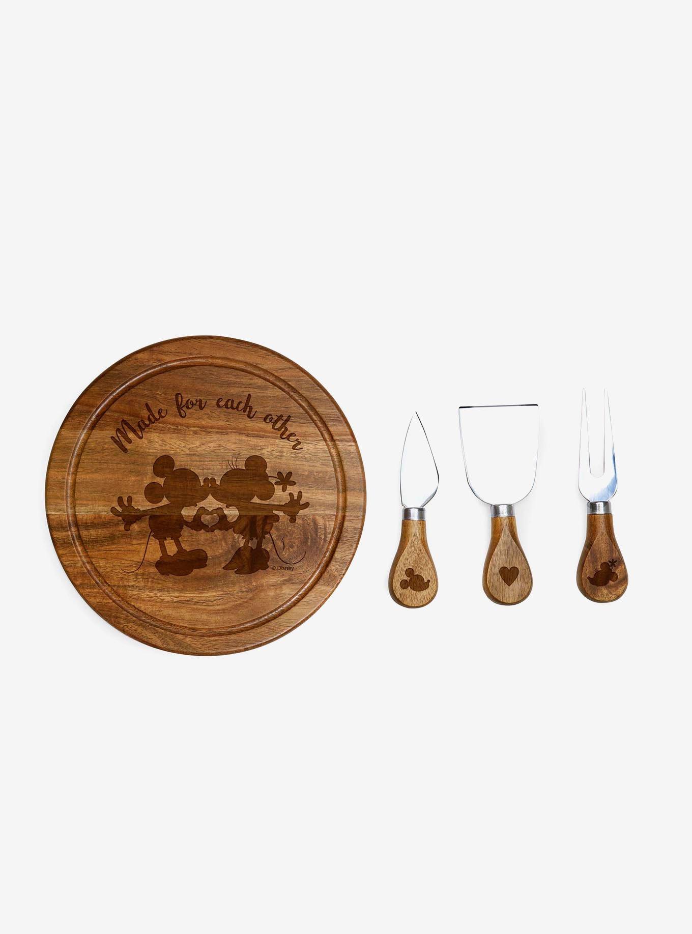 Disney Mickey & Minnie Mouse Acacia Cheese Board & Tools Set, , alternate