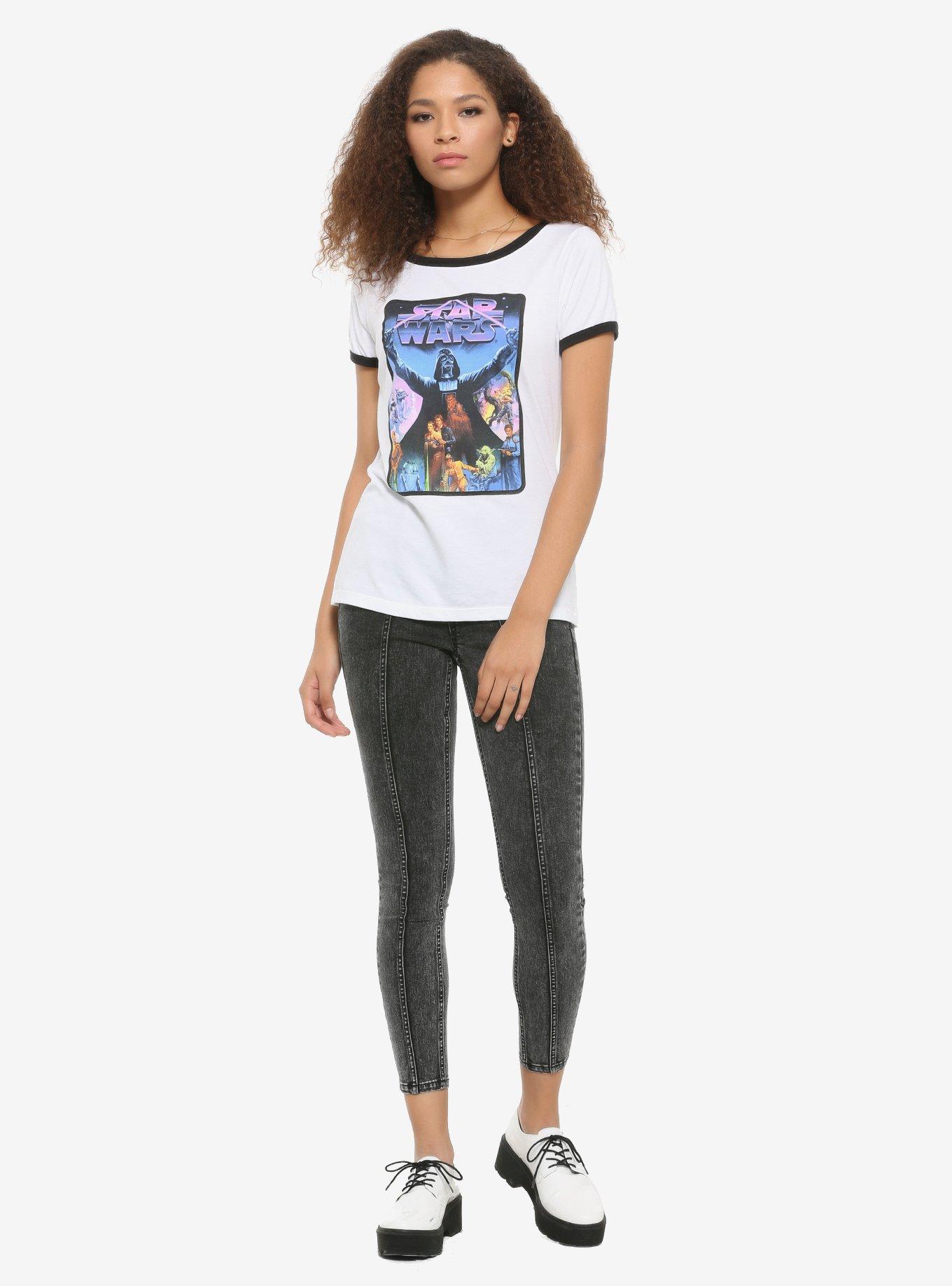 Her Universe Star Wars The Empire Strikes Back Poster Ringer T-Shirt, , alternate